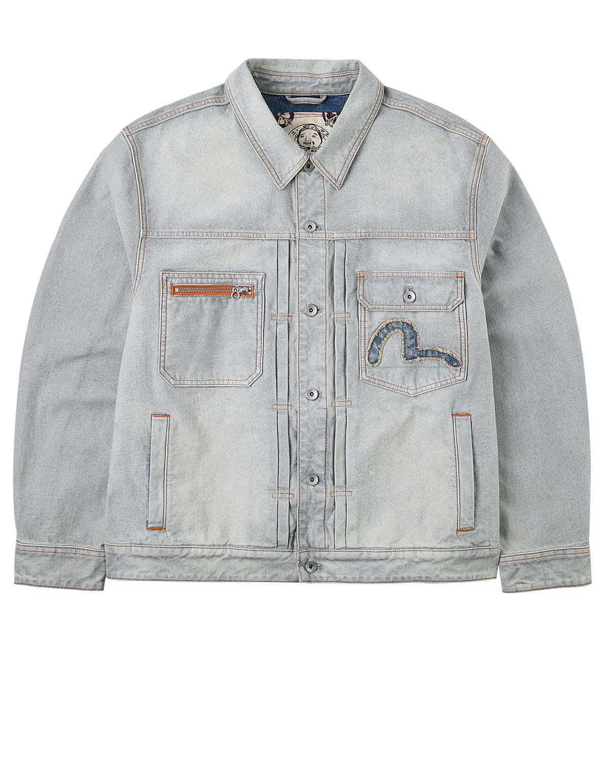 Godhead Jacquard Relax Fit Denim Jacket - 2