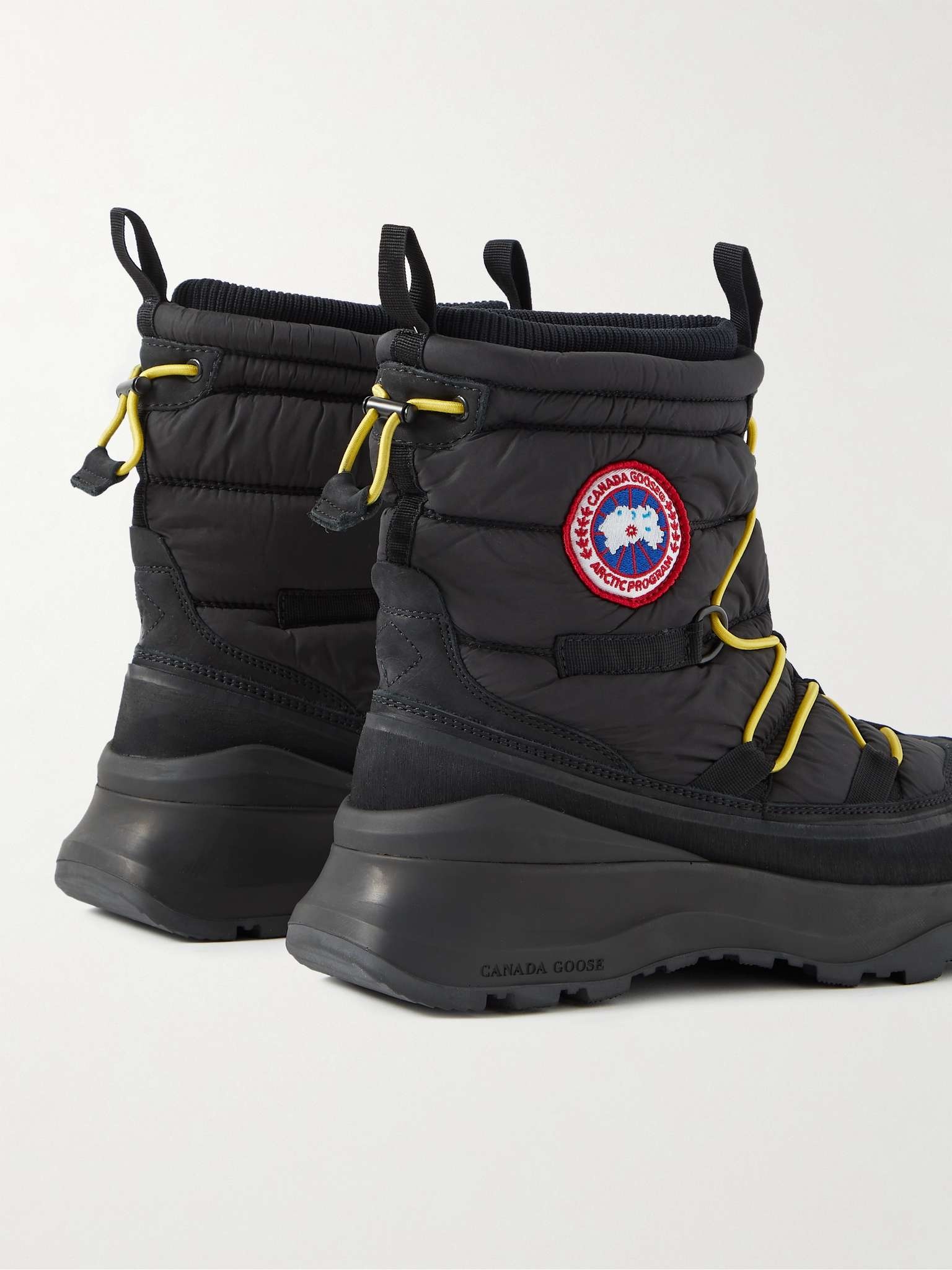 Toronto Suede-Trimmed Quilted Shell Boots - 5