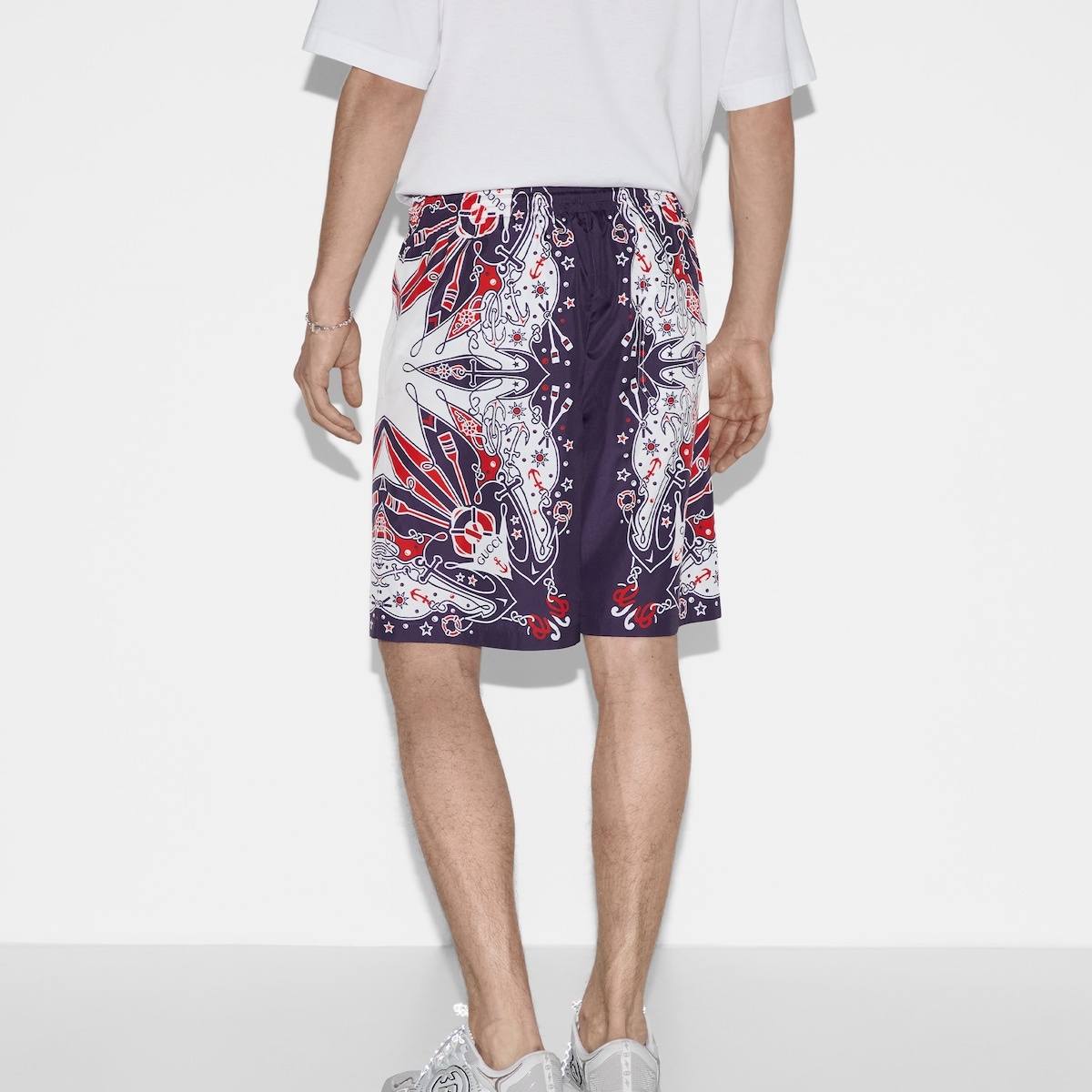Gucci bandana print swim short - 4
