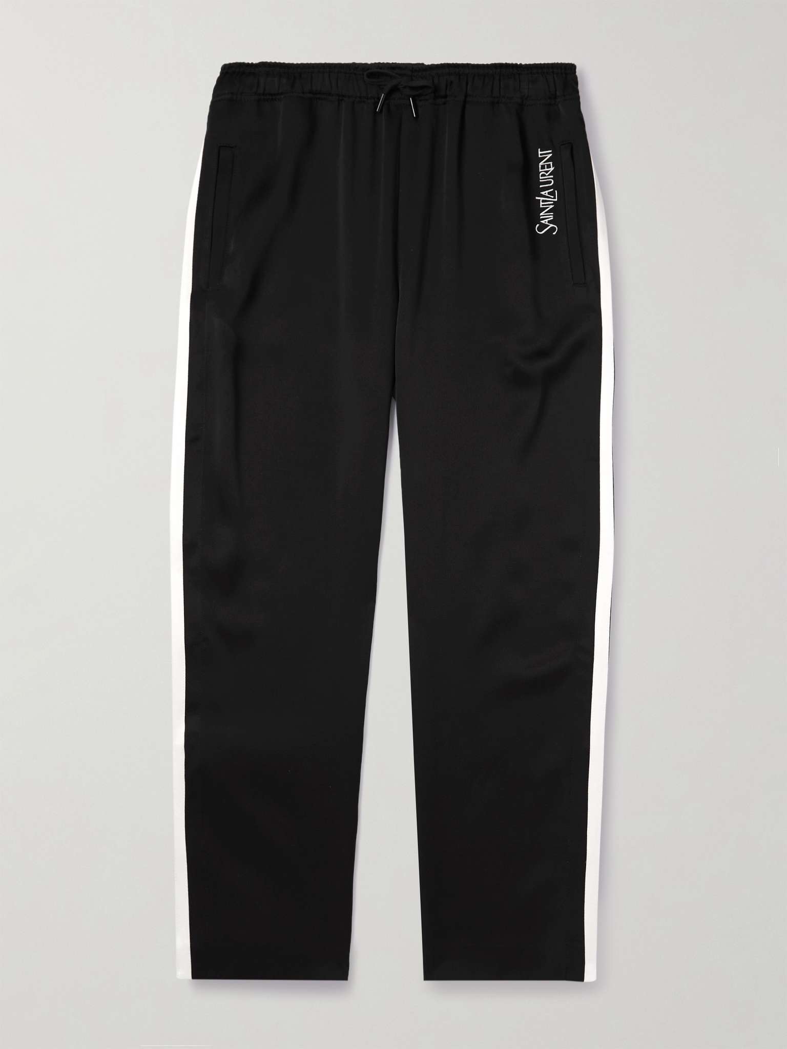 Straight-Leg Satin-Jersey Sweatpants - 1