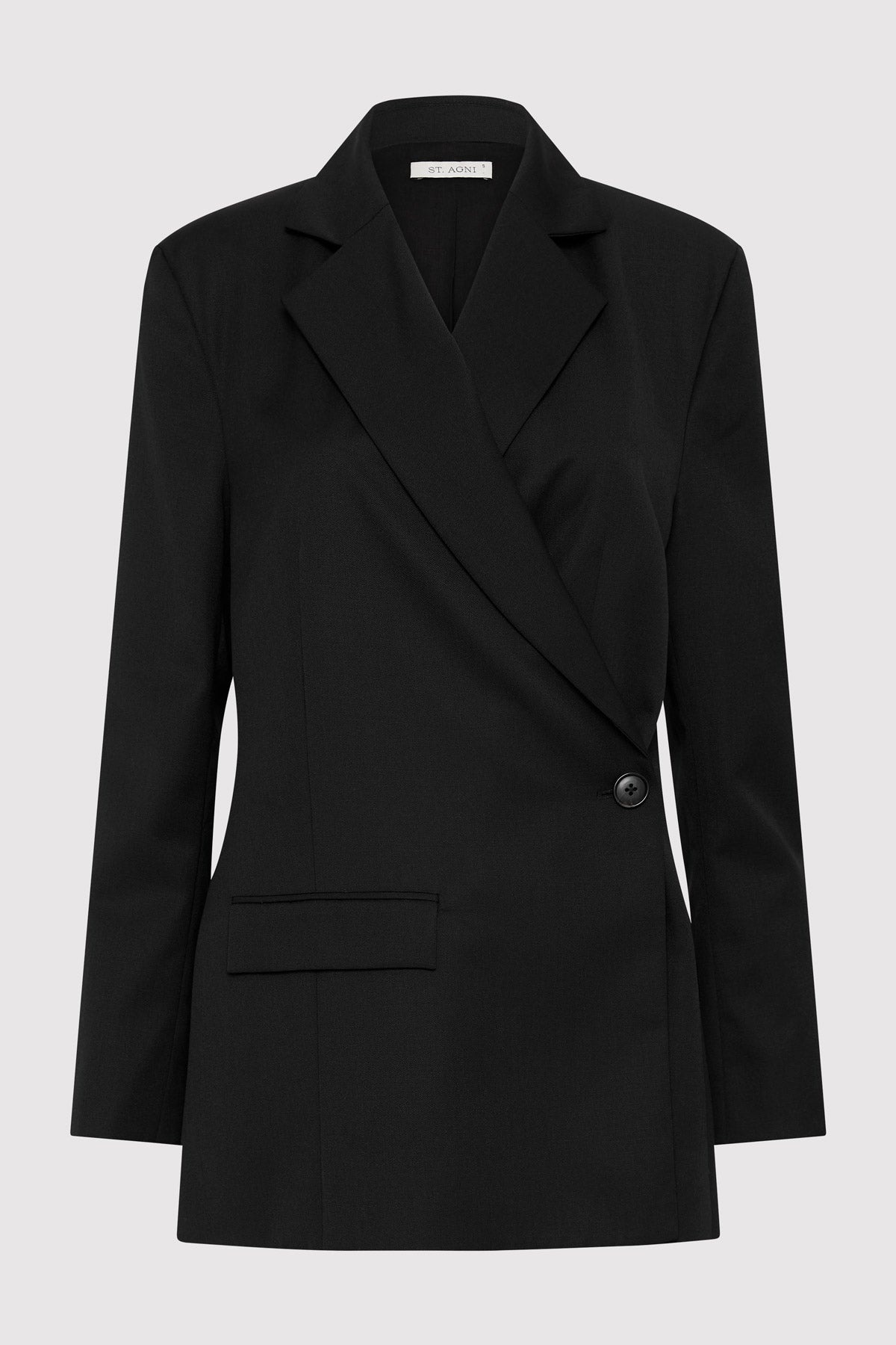 Wrap Blazer - Black - 1