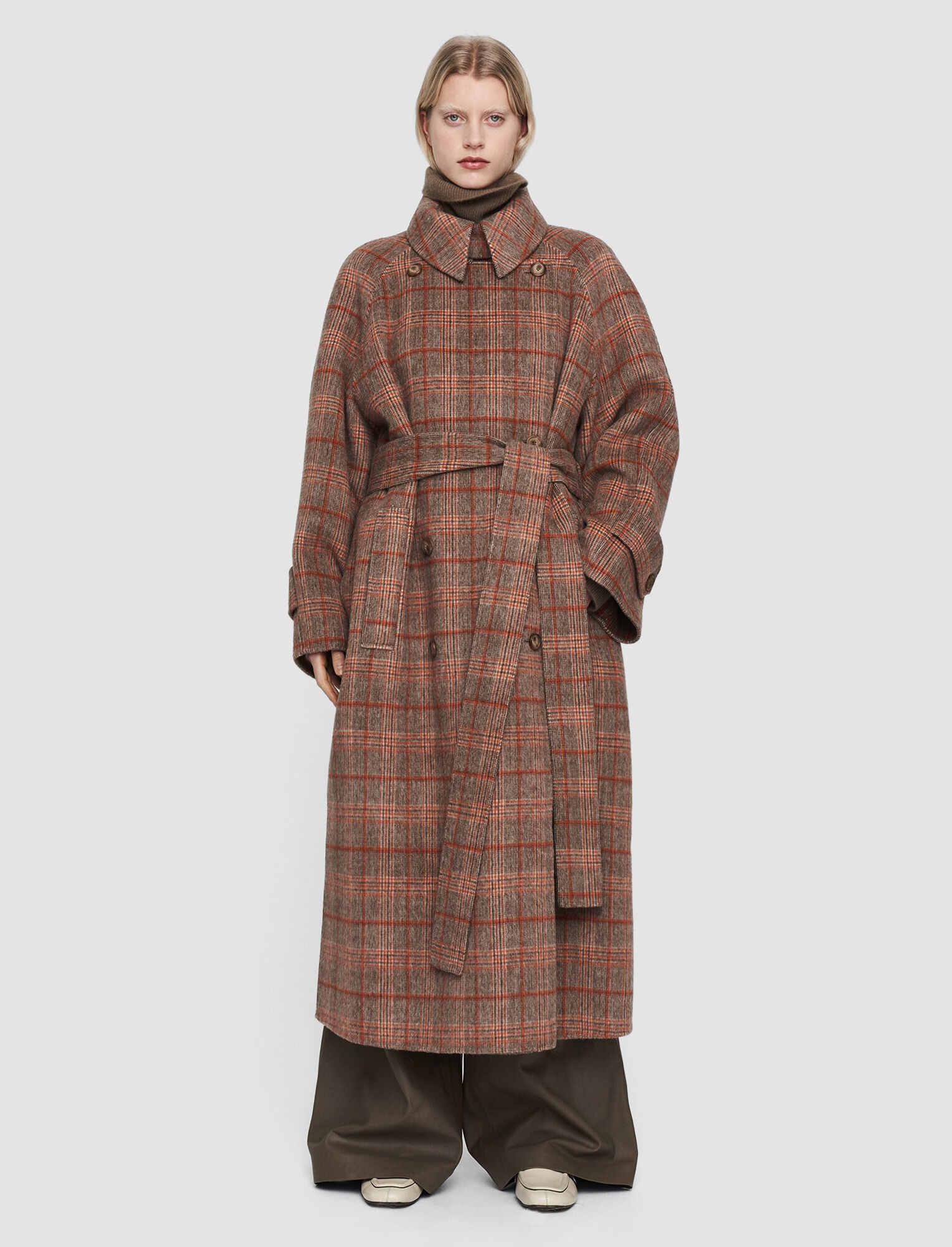 Double Face Plaid Chatsworth Coat - 2