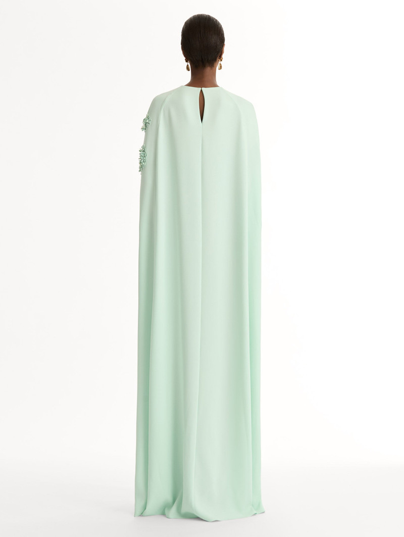 PORCELAIN FLOWER CUTOUT CAFTAN 3