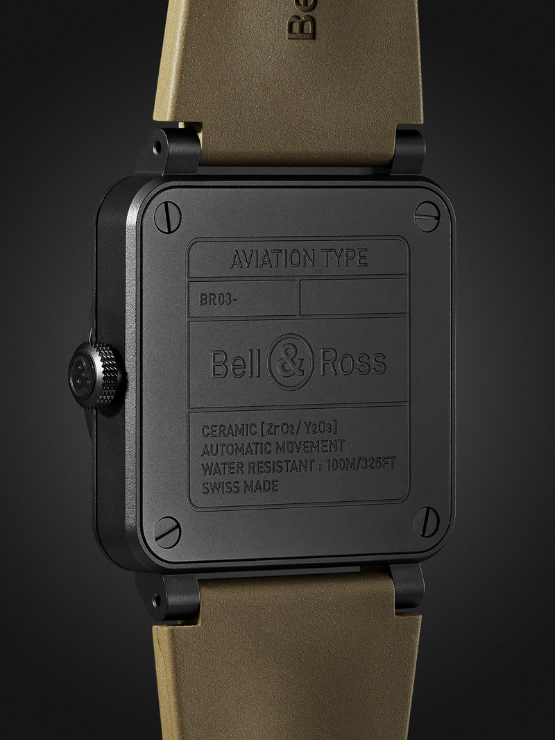 BR 03 Automatic Ceramic Watch, Ref. BR03A-MIL-CE/SRB 4