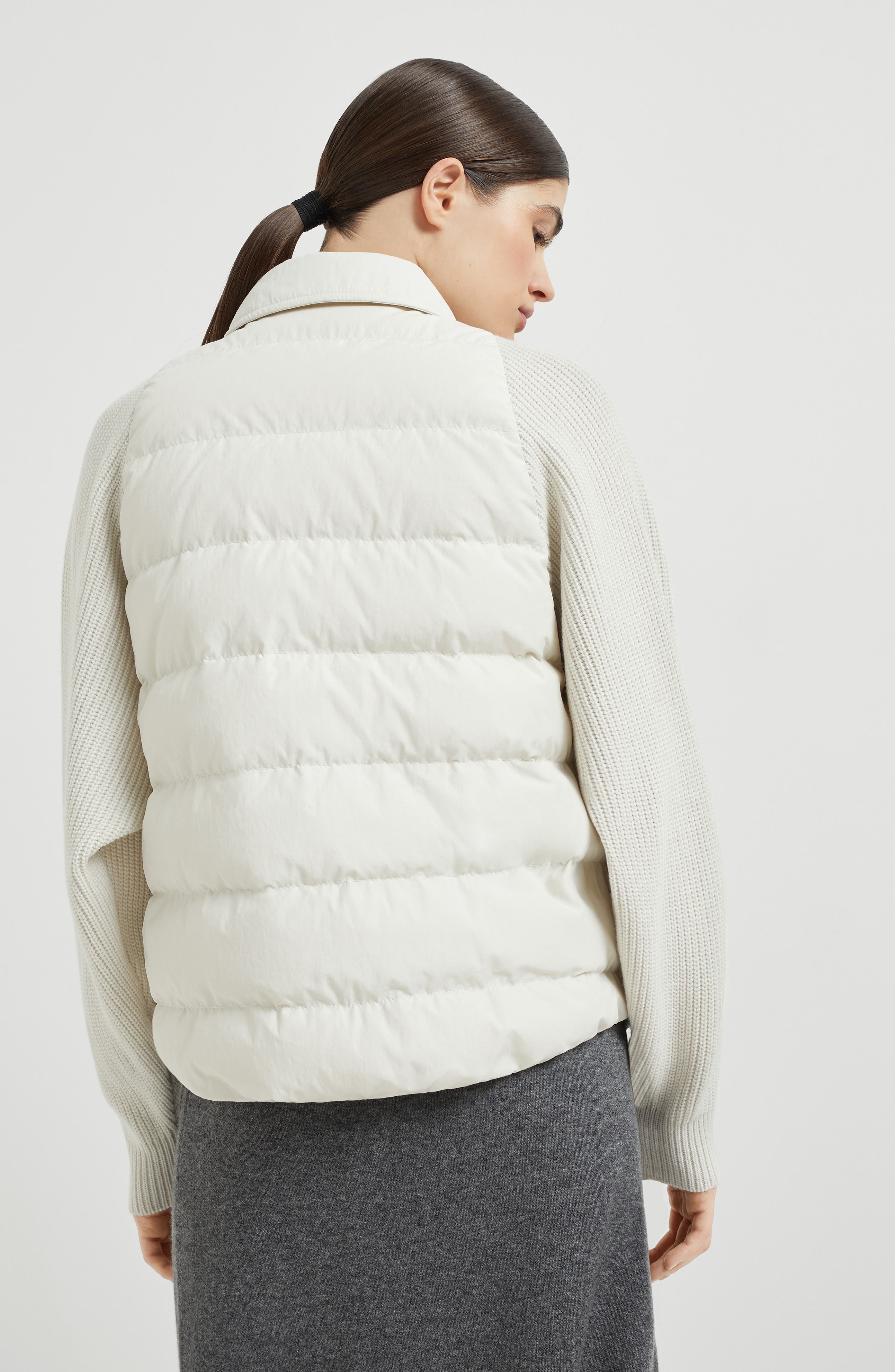 Brunello Cucinelli Cotton down jacket in Ivory at Nordstrom - 3