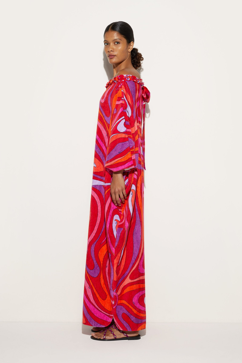 MARMO PRINT EMBROIDERED KAFTAN 3