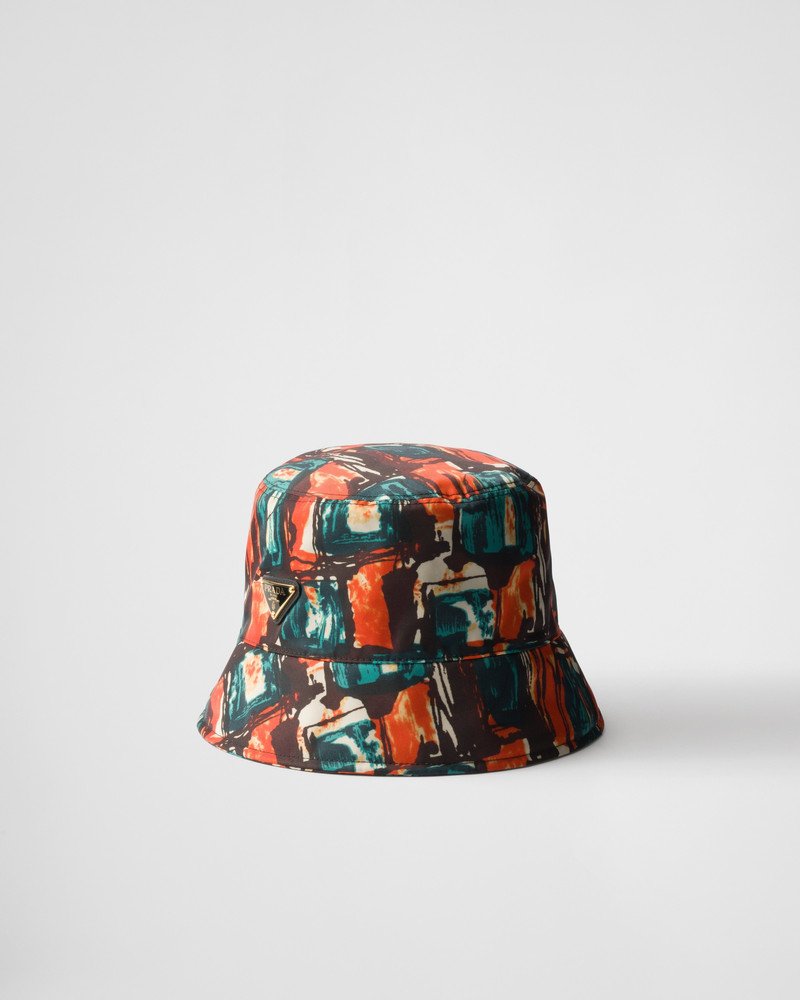 Printed Re-Nylon bucket hat 1