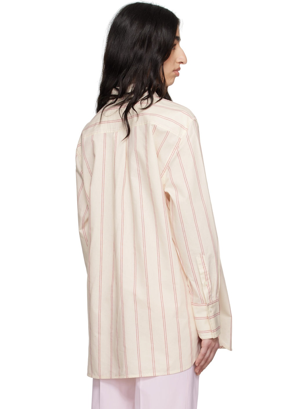 Off-White Relaxed Striped Shirt - 3
