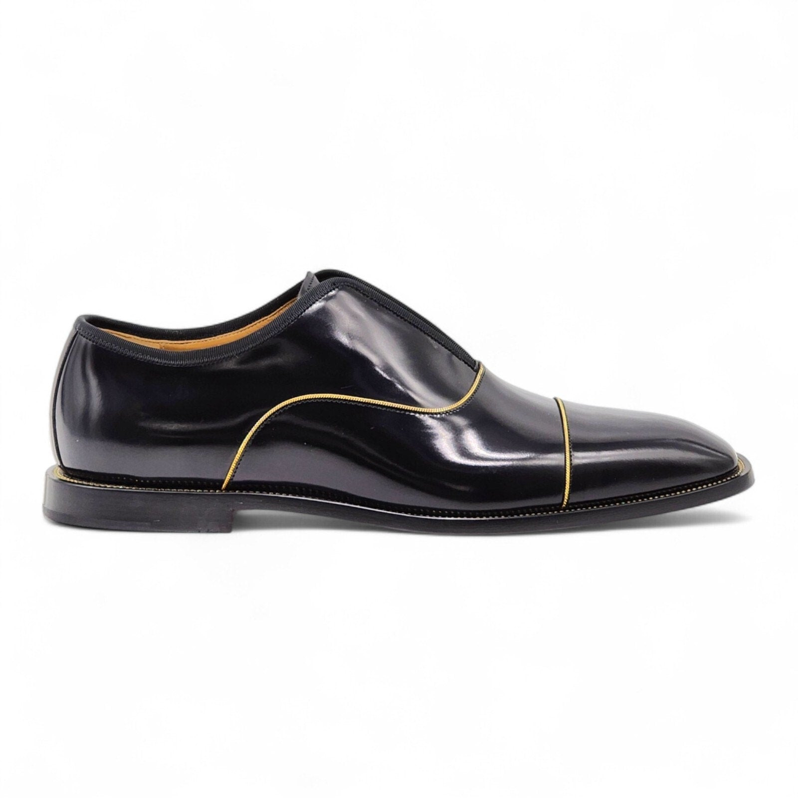 Christian Louboutin Alpha Male Patent Leather Oxford Shoes Black EU 42.5 US 9.5 - 2