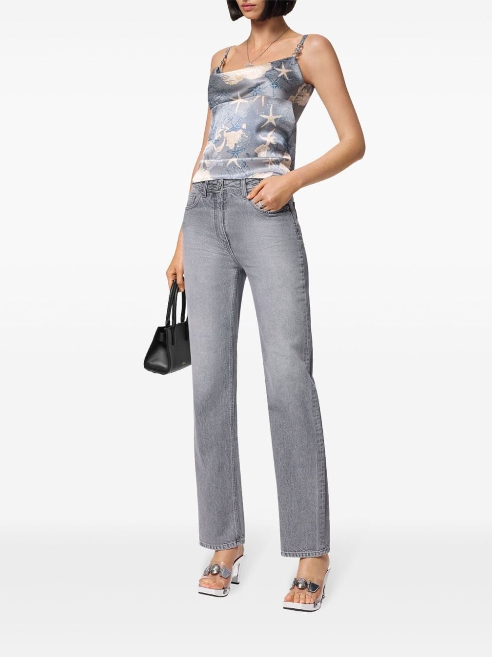Barocco Sea cowl-neck silk top - 2