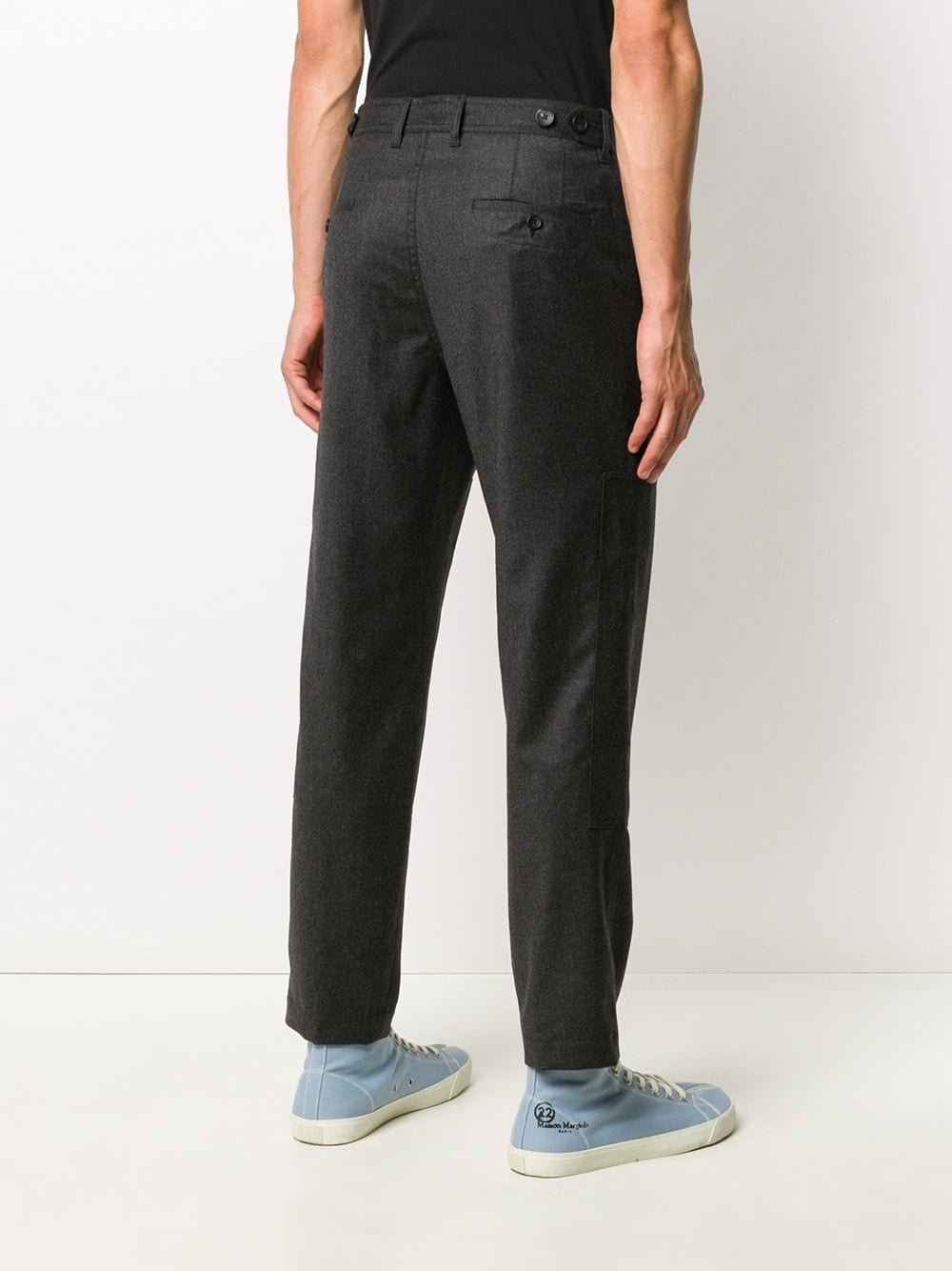 slim-fit tailored trousers - 4