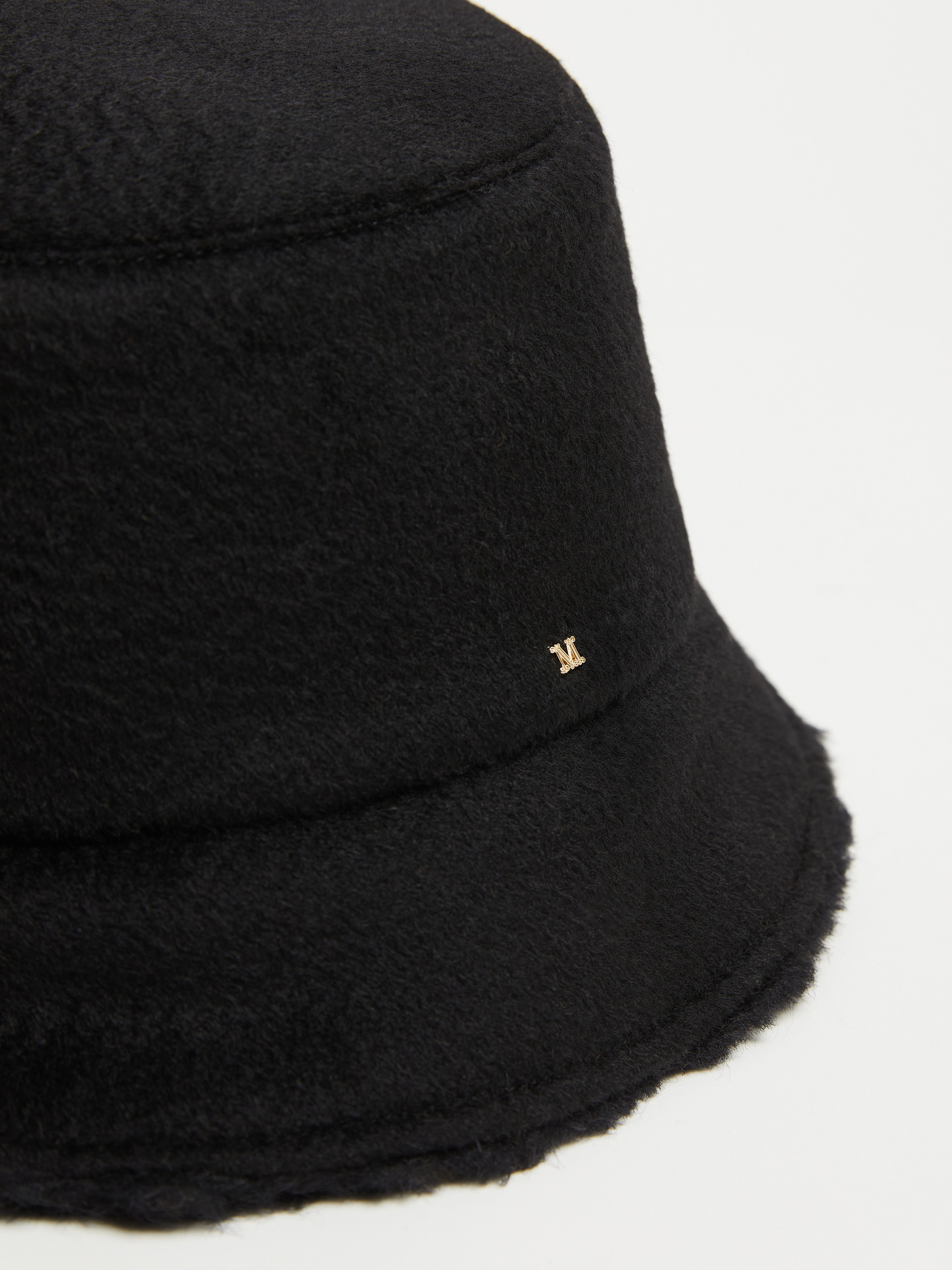 FIDUCIA1 Camel and Teddy fabric reversible cloche hat - 2