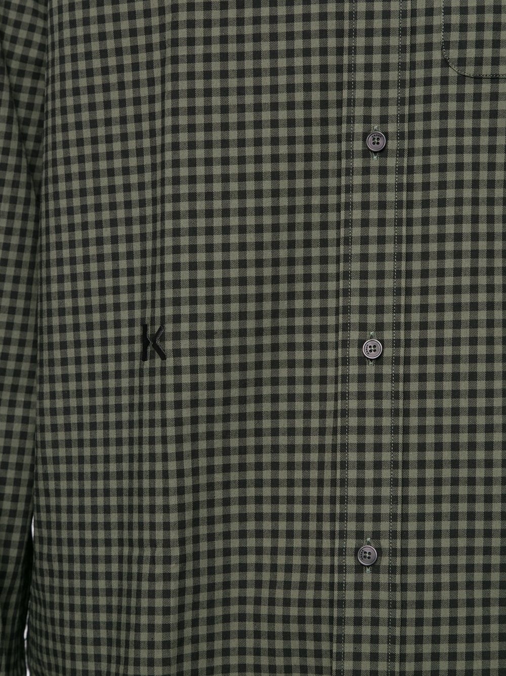 relaxed check pattern shirt - 5