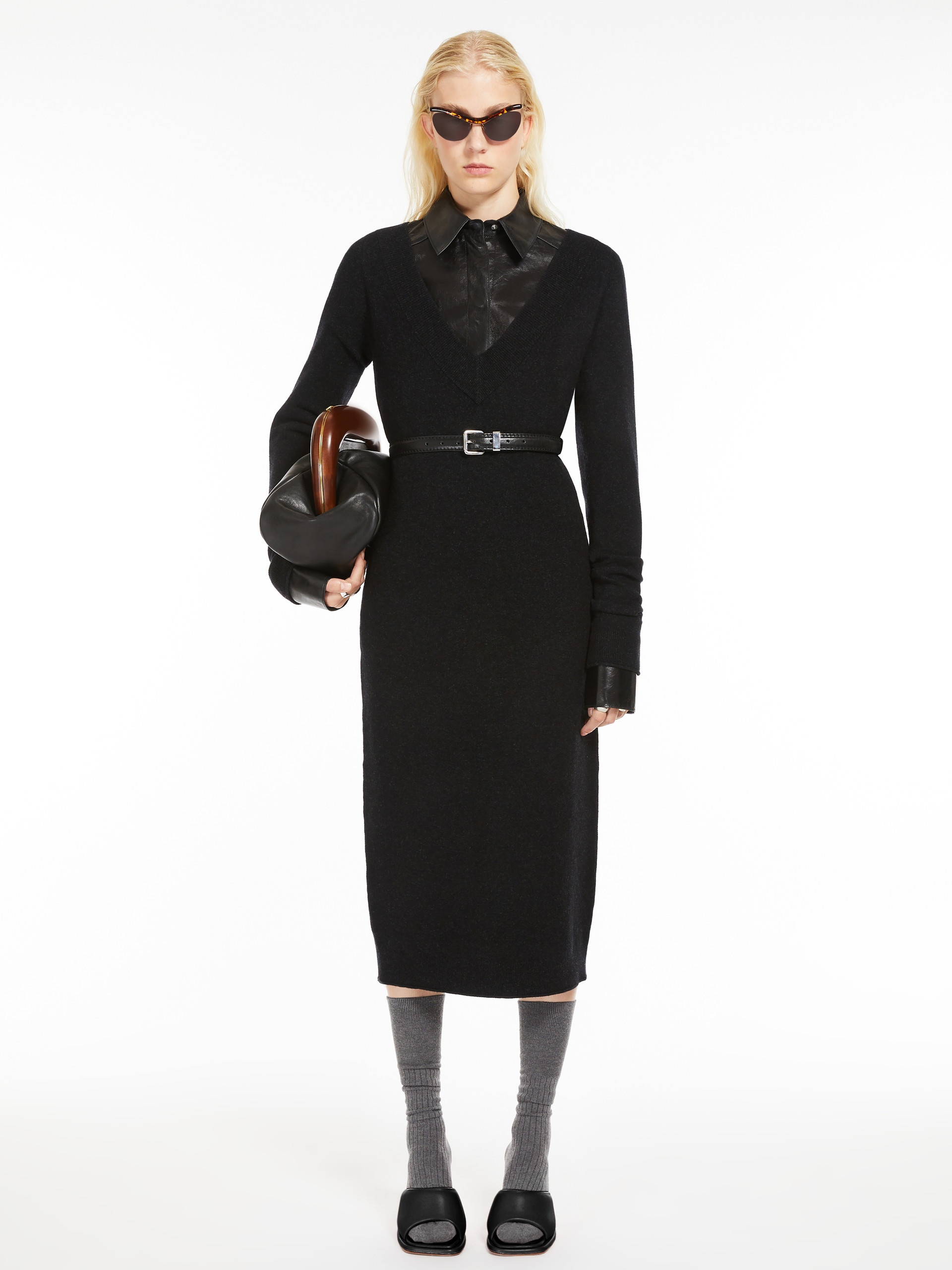 パーティードレス SPORTMAX ANGIZIA - Cashmere blend knit dress Sportmax ANGIZIA Cashmere blend-knit dress | maxmara