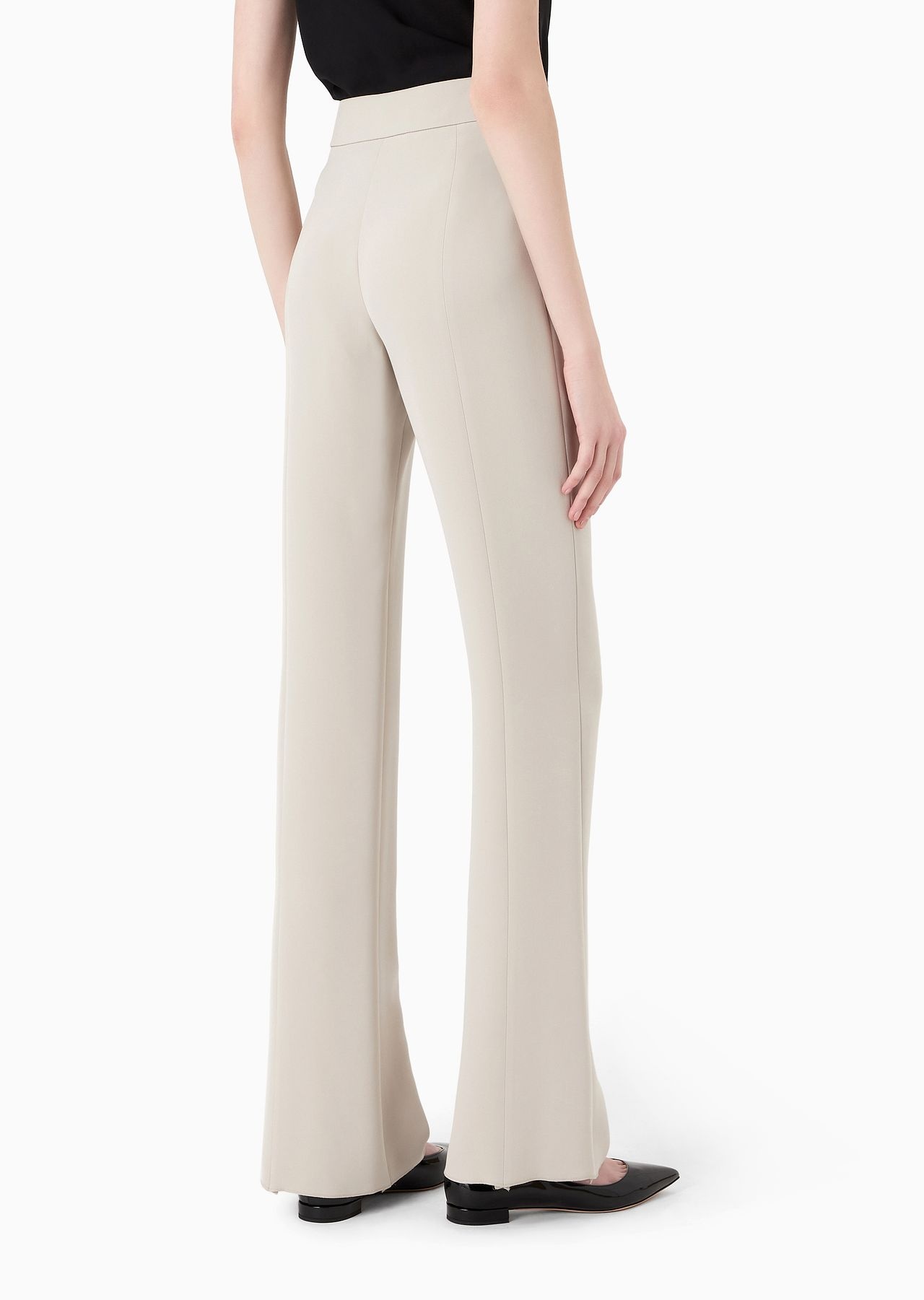 Wide-leg silk trousers - 3