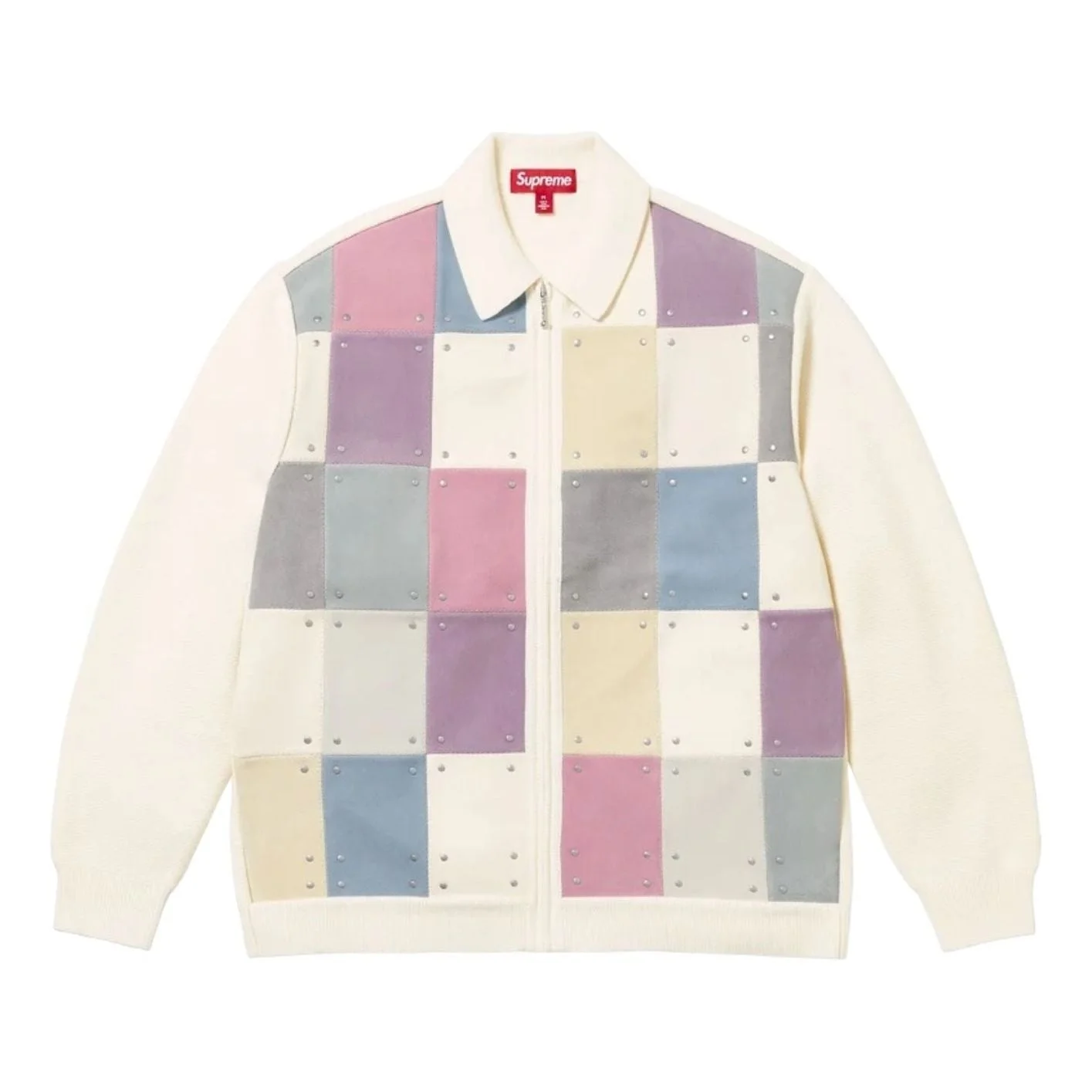 Supreme FW25 Studded Suede Zip Up Cardigan 'Multicolor' SUP-FW25-162-MULTI - 1