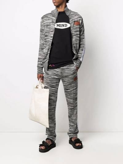 Palm Angels x Missoni melange knit zip-front track jacket outlook