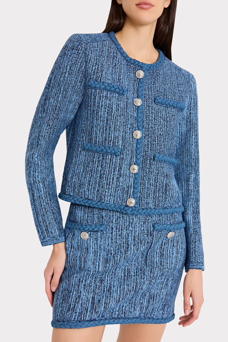 Soleil Pinstripe Knit Skirt 4