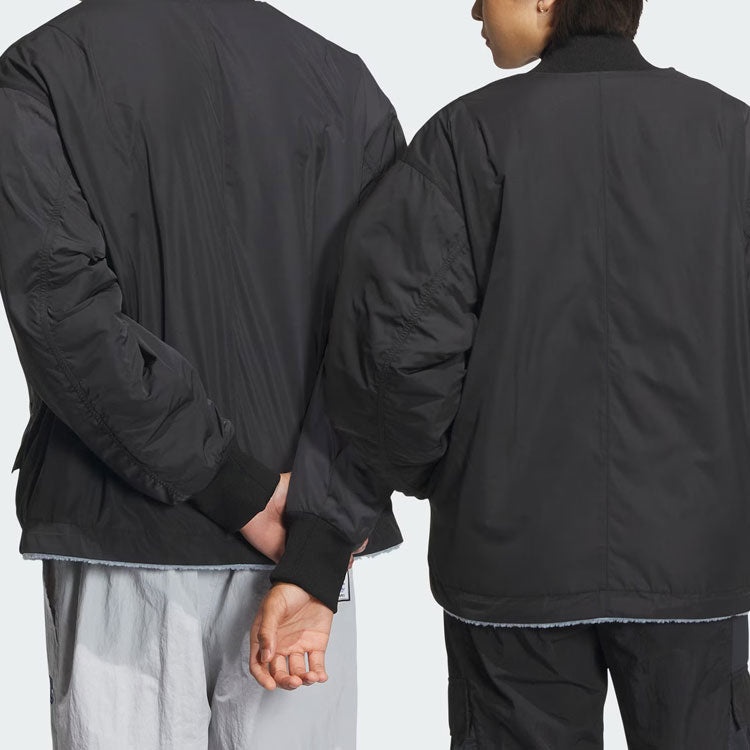adidas Reverse Sherpa Jackets 'Black' IN0989 - 4