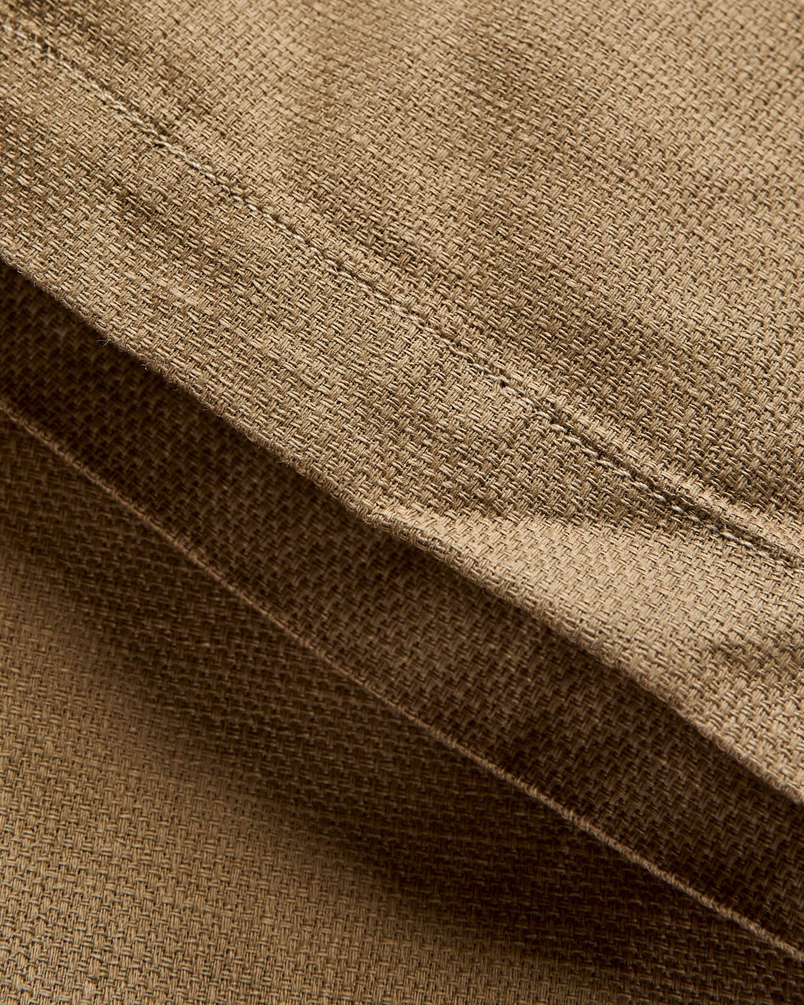 Fatigue Pants in Khaki Cotton Linen Java Cloth - 9