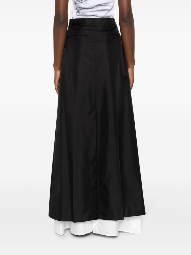 double-layer A-line maxi skirt 4