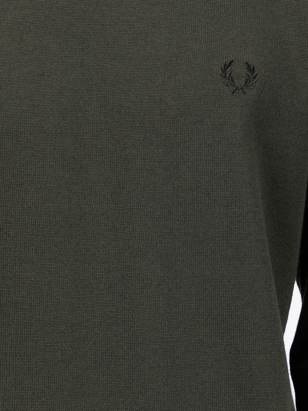 logo-embroidered crew neck jumper - 5