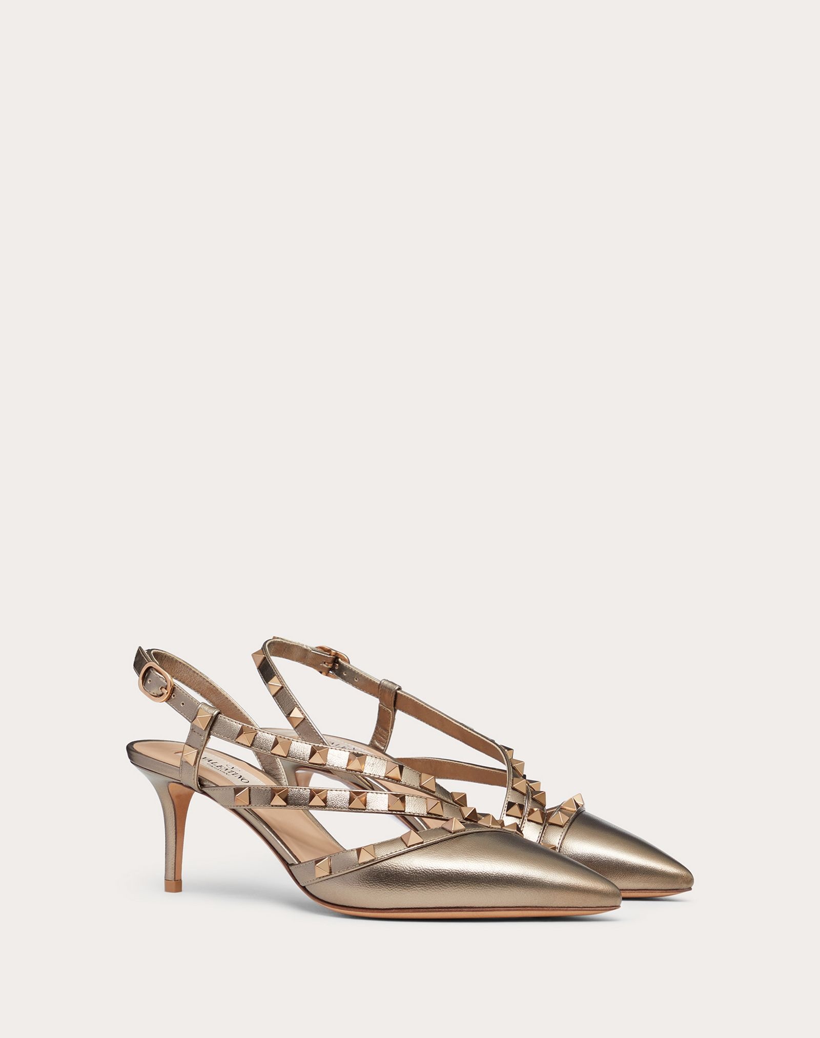 Rockstud Metallic Slingback Pump 65 mm - 2