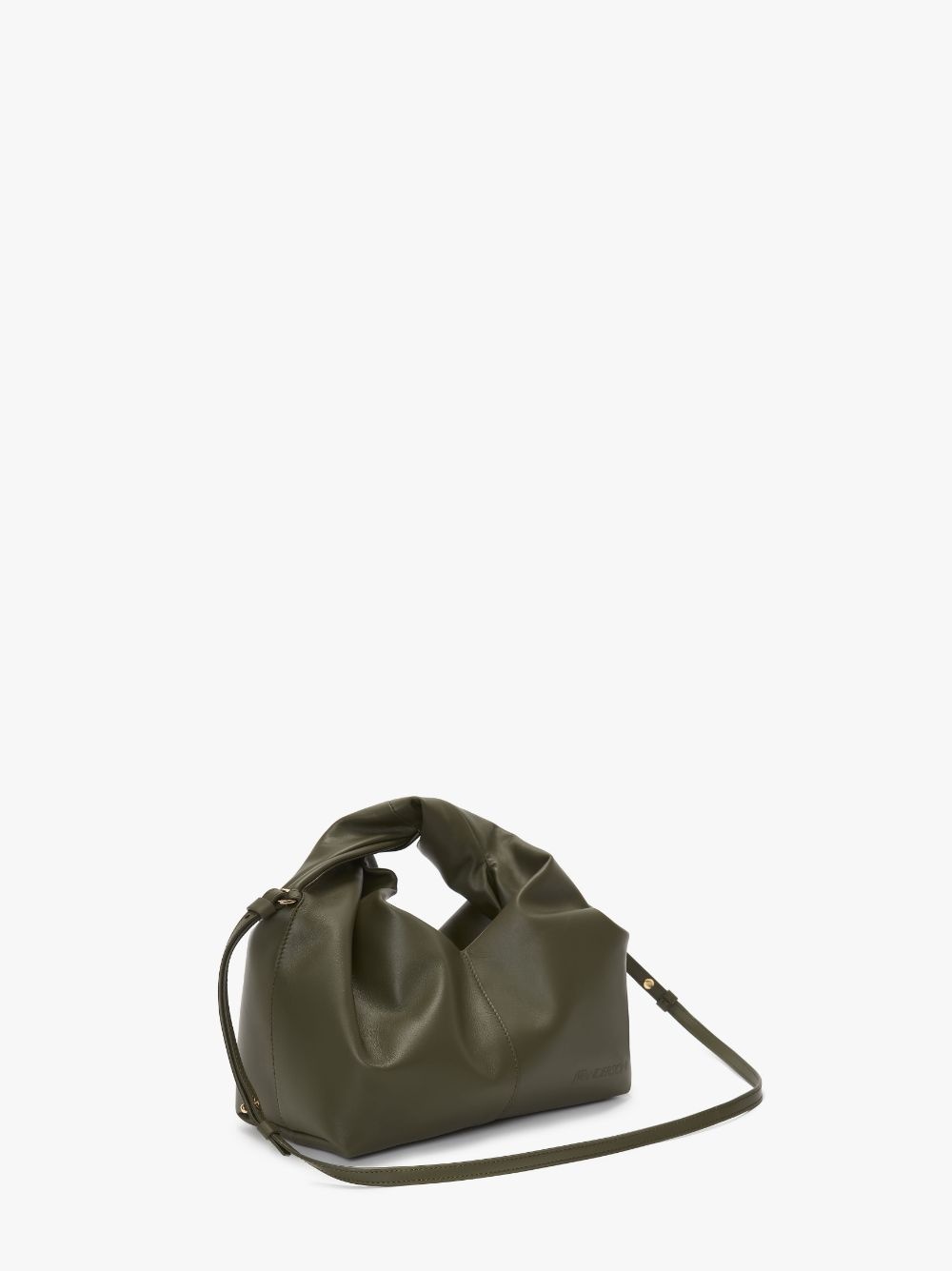 MINI TWISTER HOBO WITH STRAP - LEATHER CROSSBODY BAG - 2