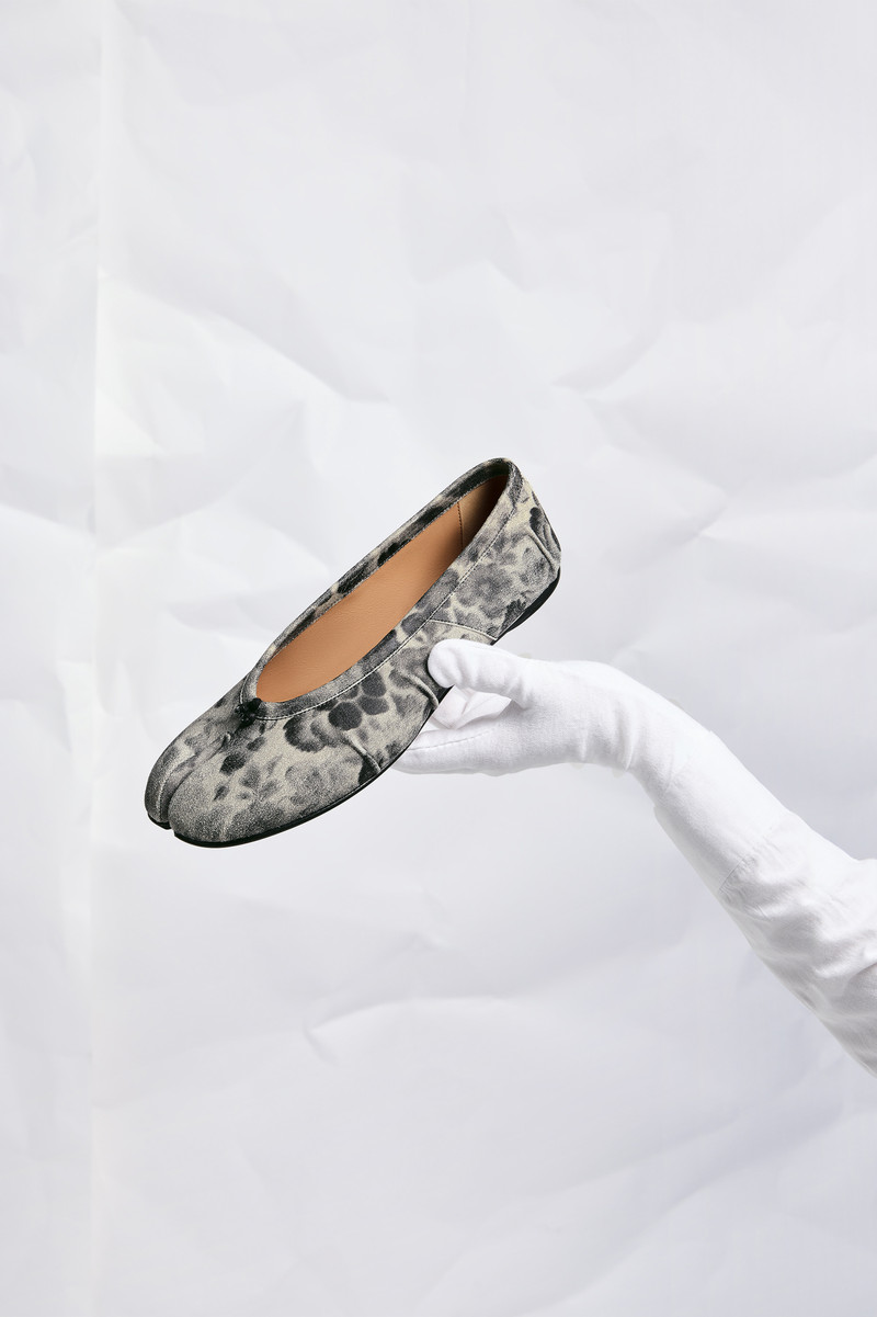 Tabi Ballerina Crackle Flower Print 7