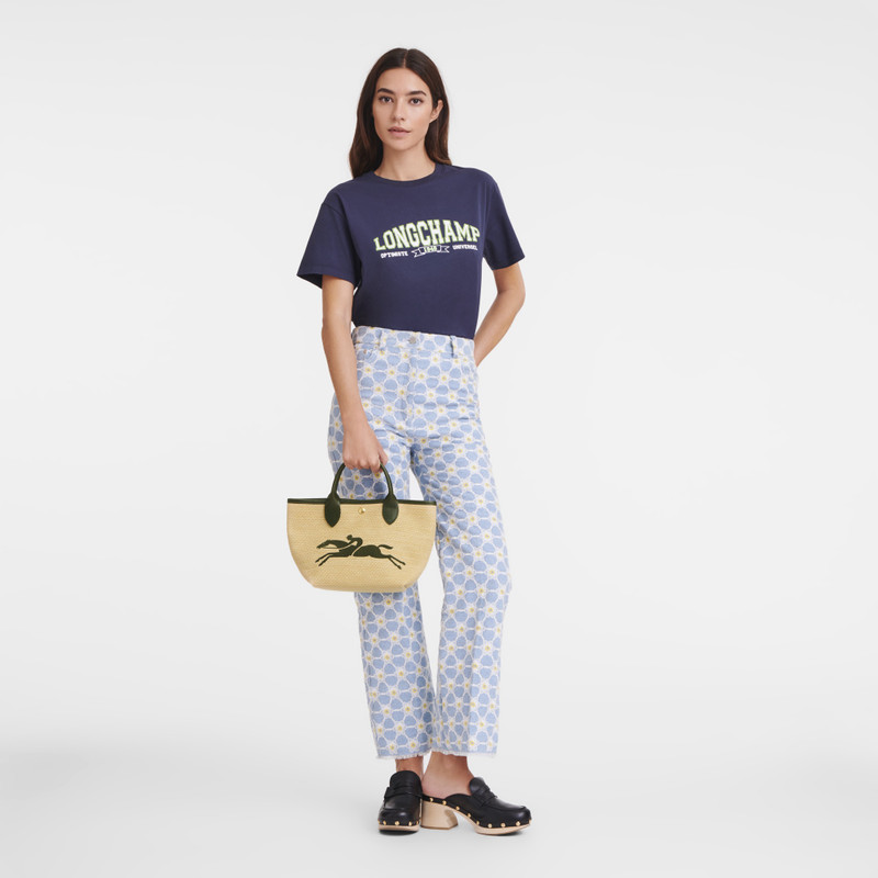 Longchamp Le Panier Pliage S Basket bag Khaki - Canvas outlook