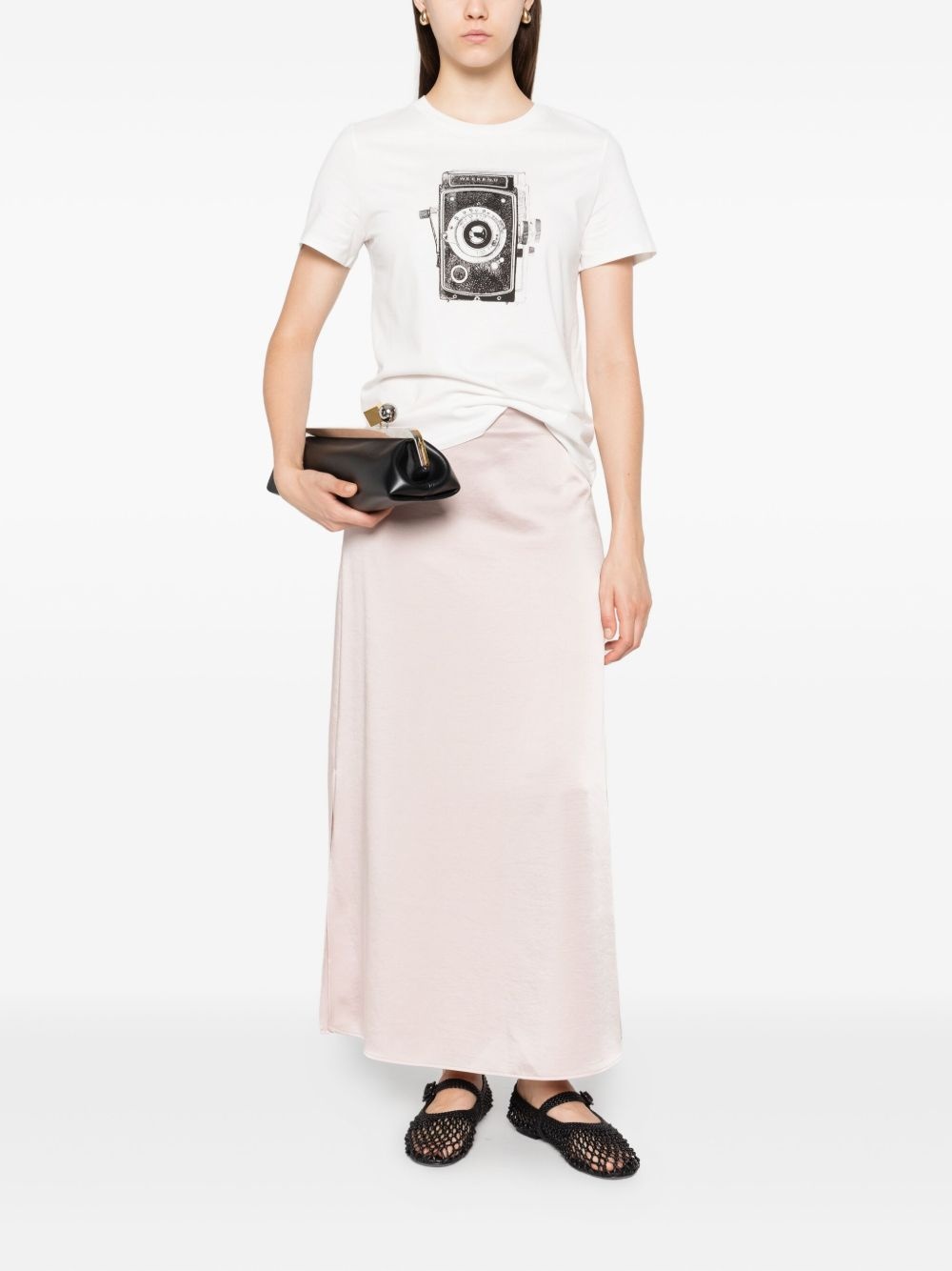 satin-finish skirt - 2