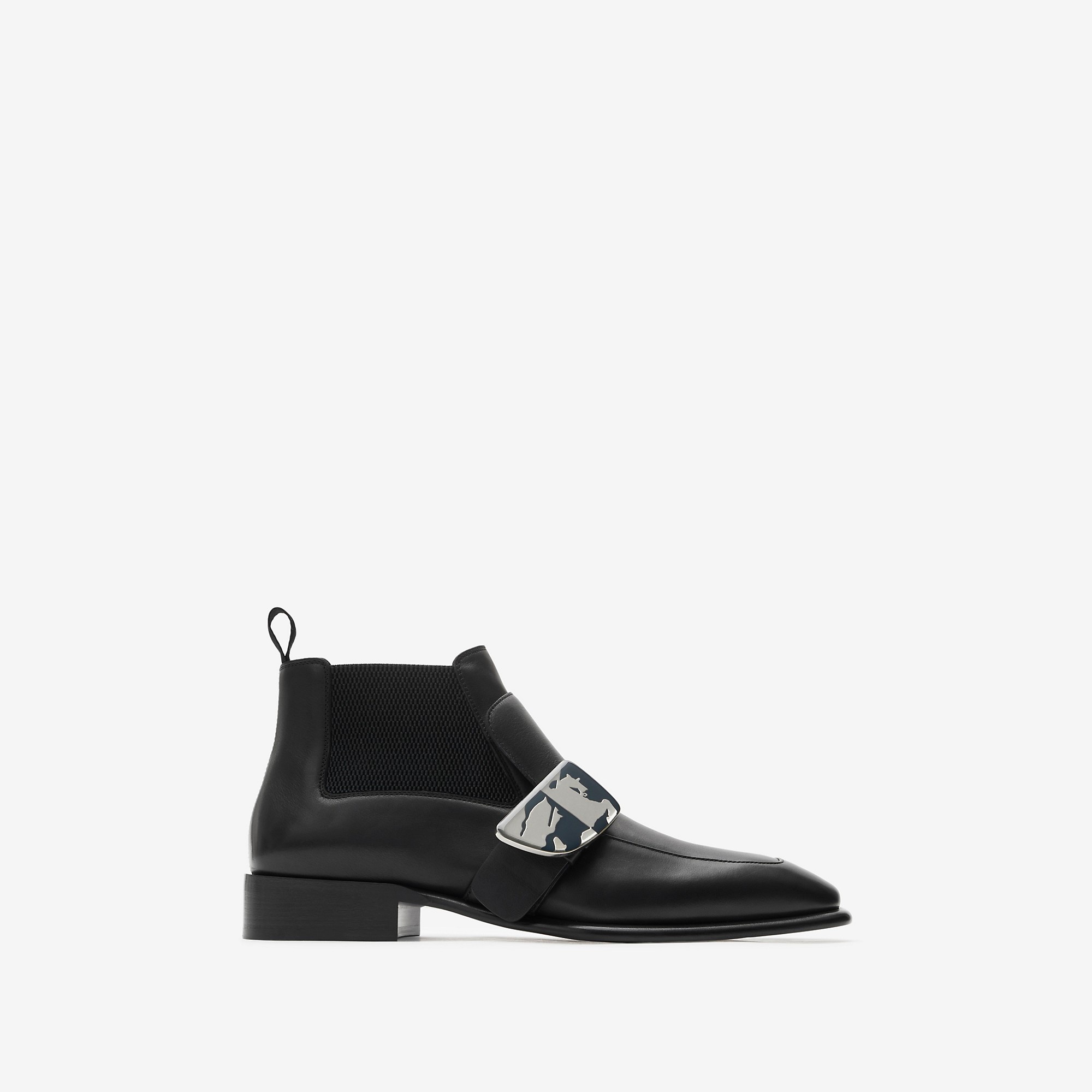 Leather Shield Chelsea Boots - 1