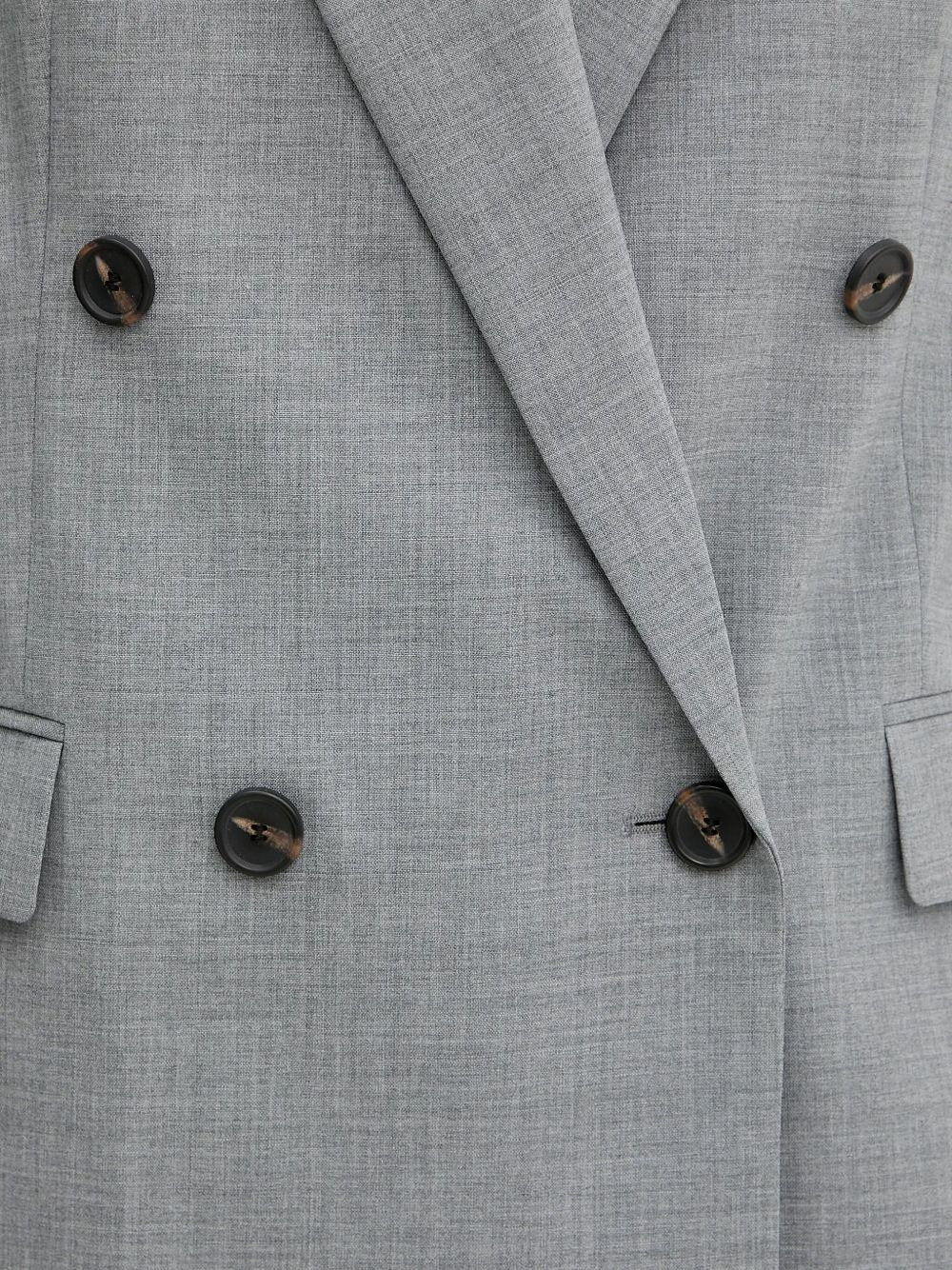 double-breasted wool blazer - 5