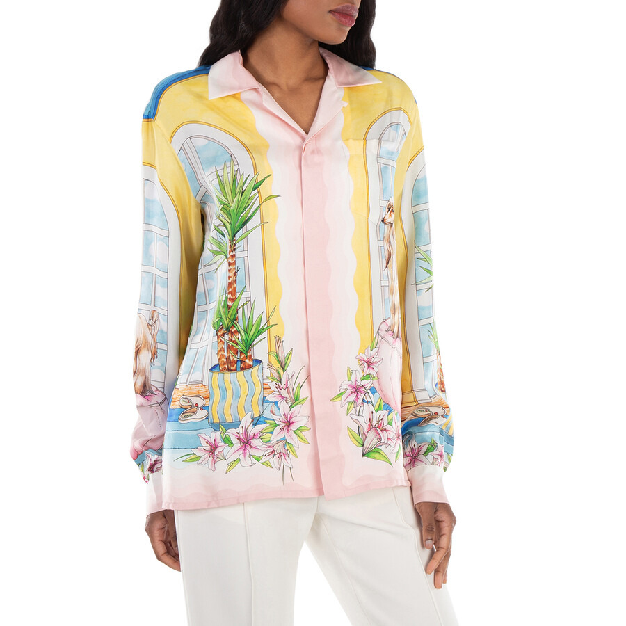 Casablanca Ladies Apartement Dans Les Airs Printed Shirt - 2