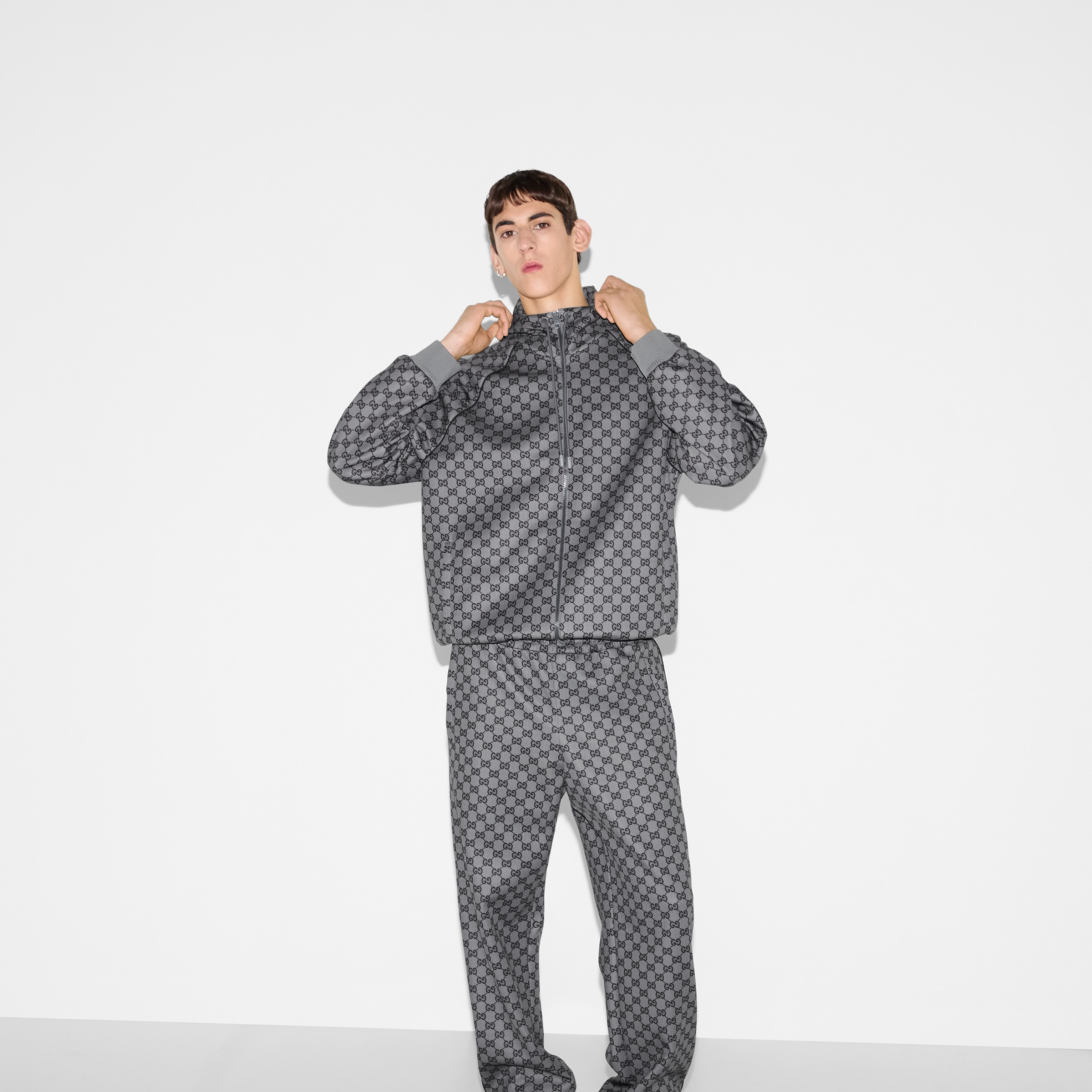 Printed GG neoprene zip jacket - 6