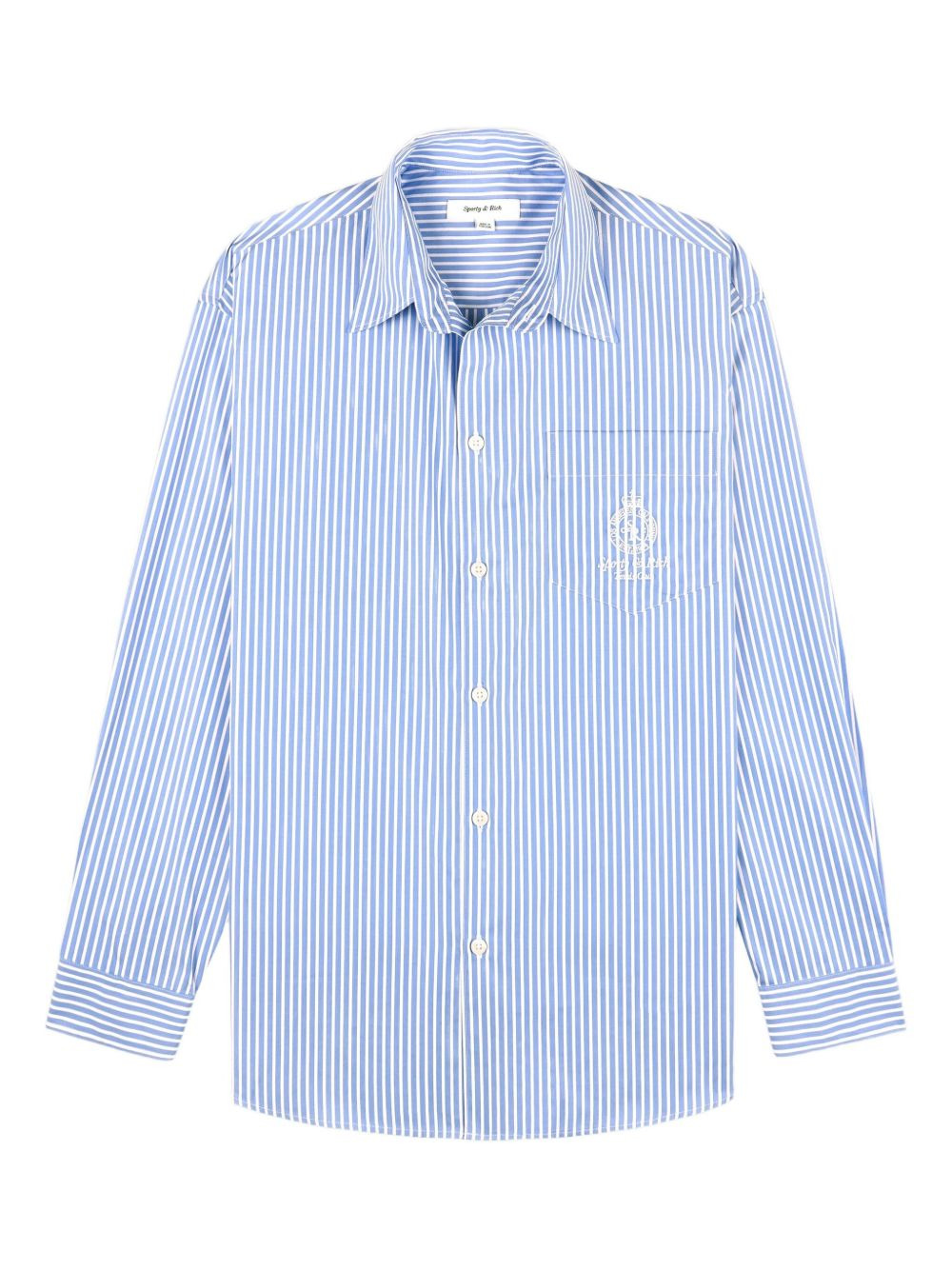 striped embroidered shirt - 1