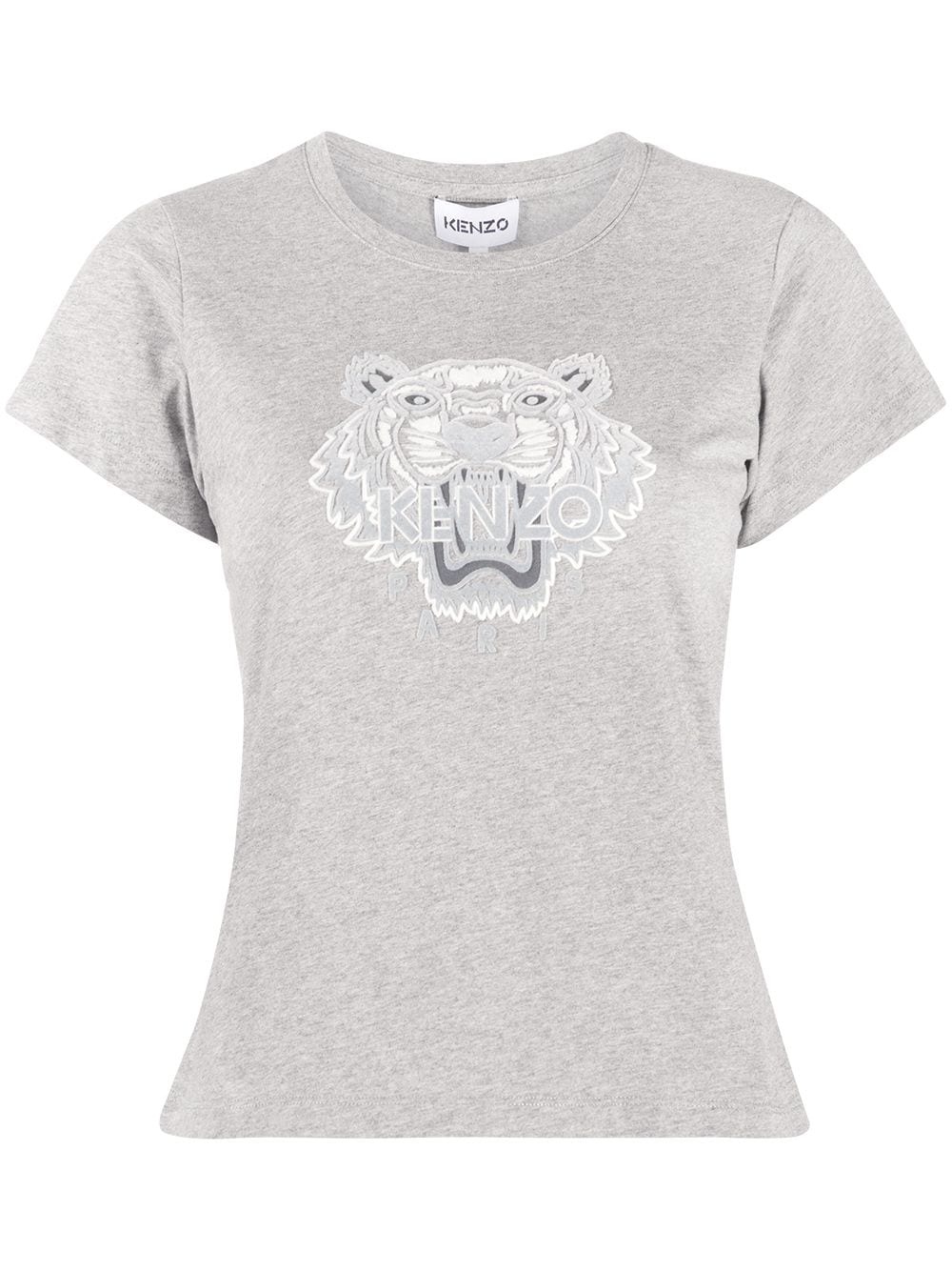 Tiger flock slim-fit T-shirt - 1