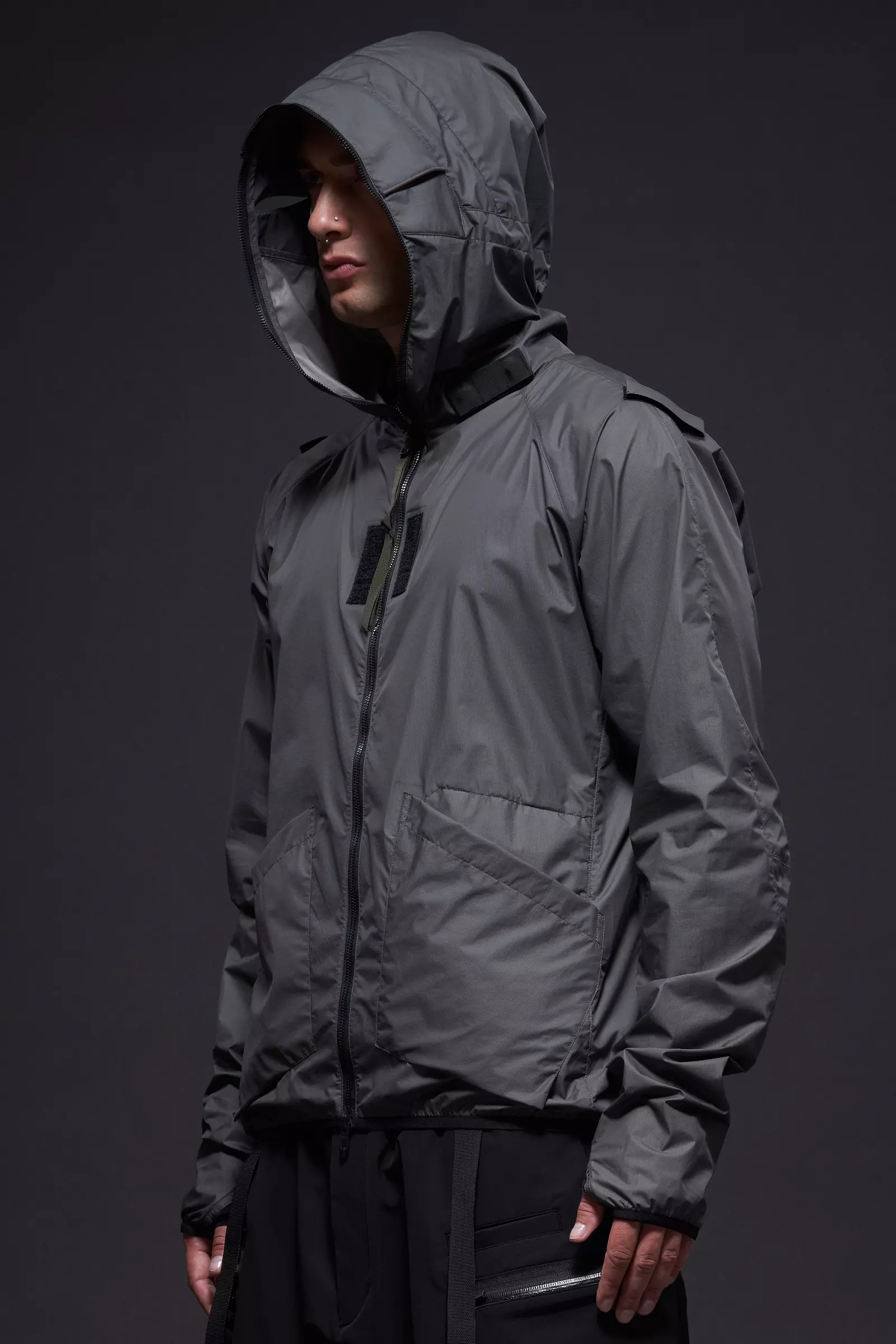 J118-WS Packable Windstopper® Jacket Gray - 8