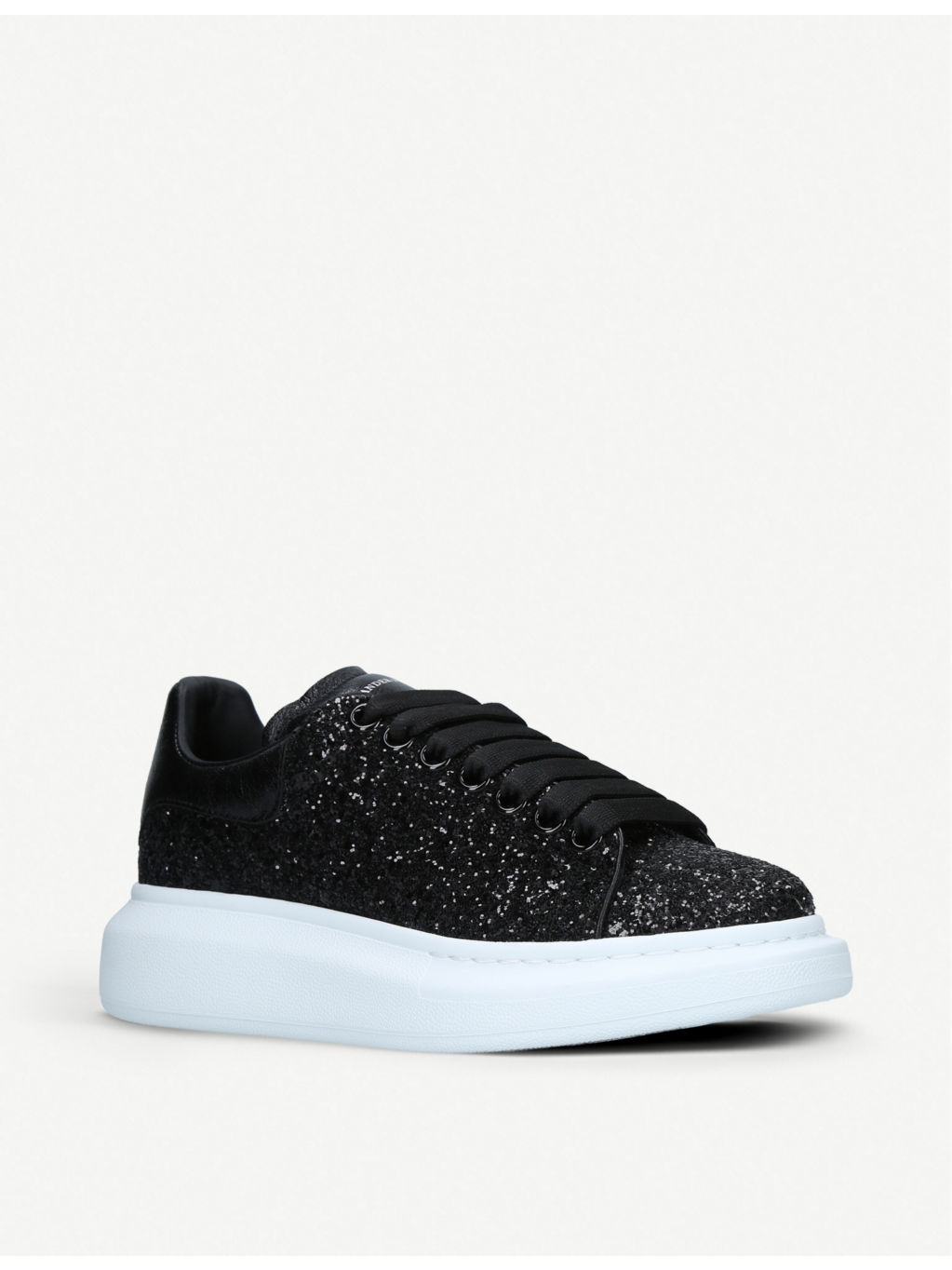 Women's Runway glitter-leather platform trainers - 3