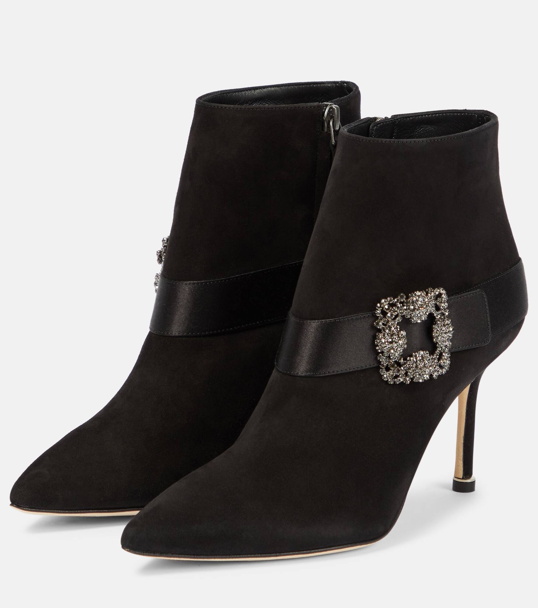 Plinianu embellished suede ankle boots - 5