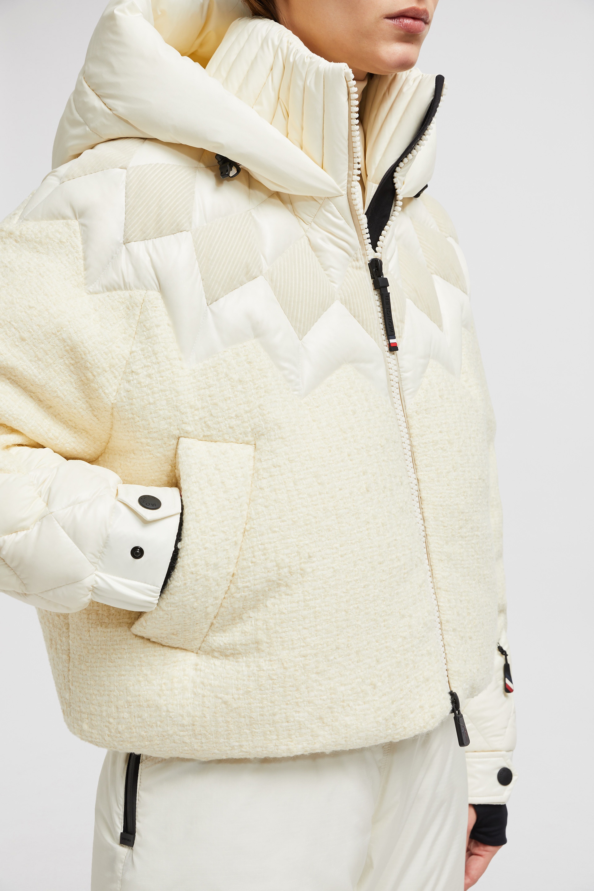 Hintersee Patchwork-Quilted Wool Short Down Jacket - 8