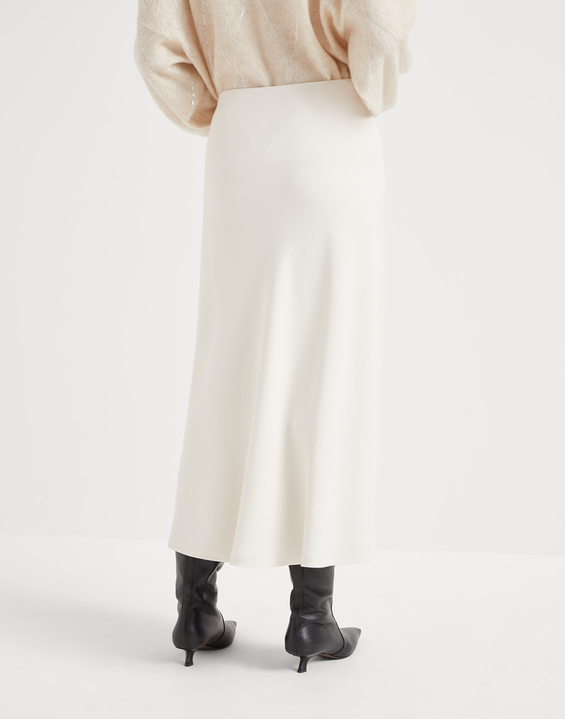 Brunello Cucinelli Comfort viscose couture twill flute skirt outlook