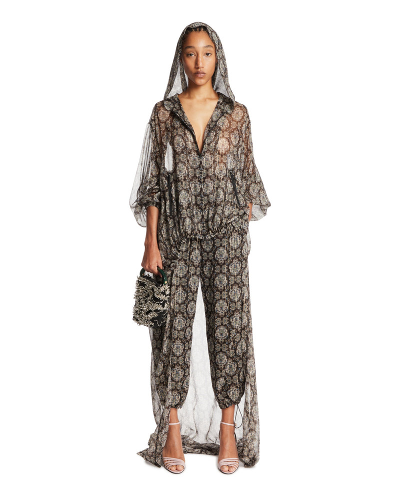 UNDERCOVER Multicolor Printed Silk Pants outlook