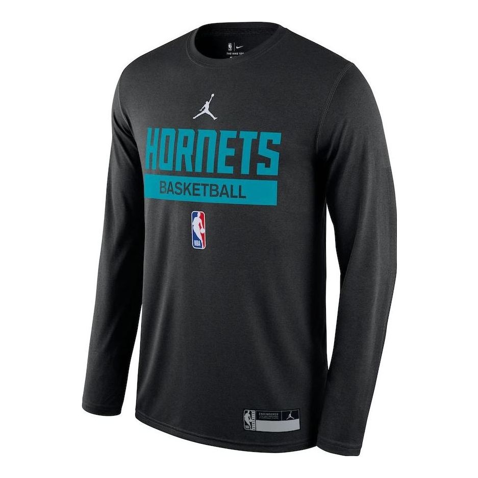 Air Jordan x NBA Charlotte Hornets 22-23 Practice Performance Long Sleeve T-Shirt 'Black' DR6508-010 - 1