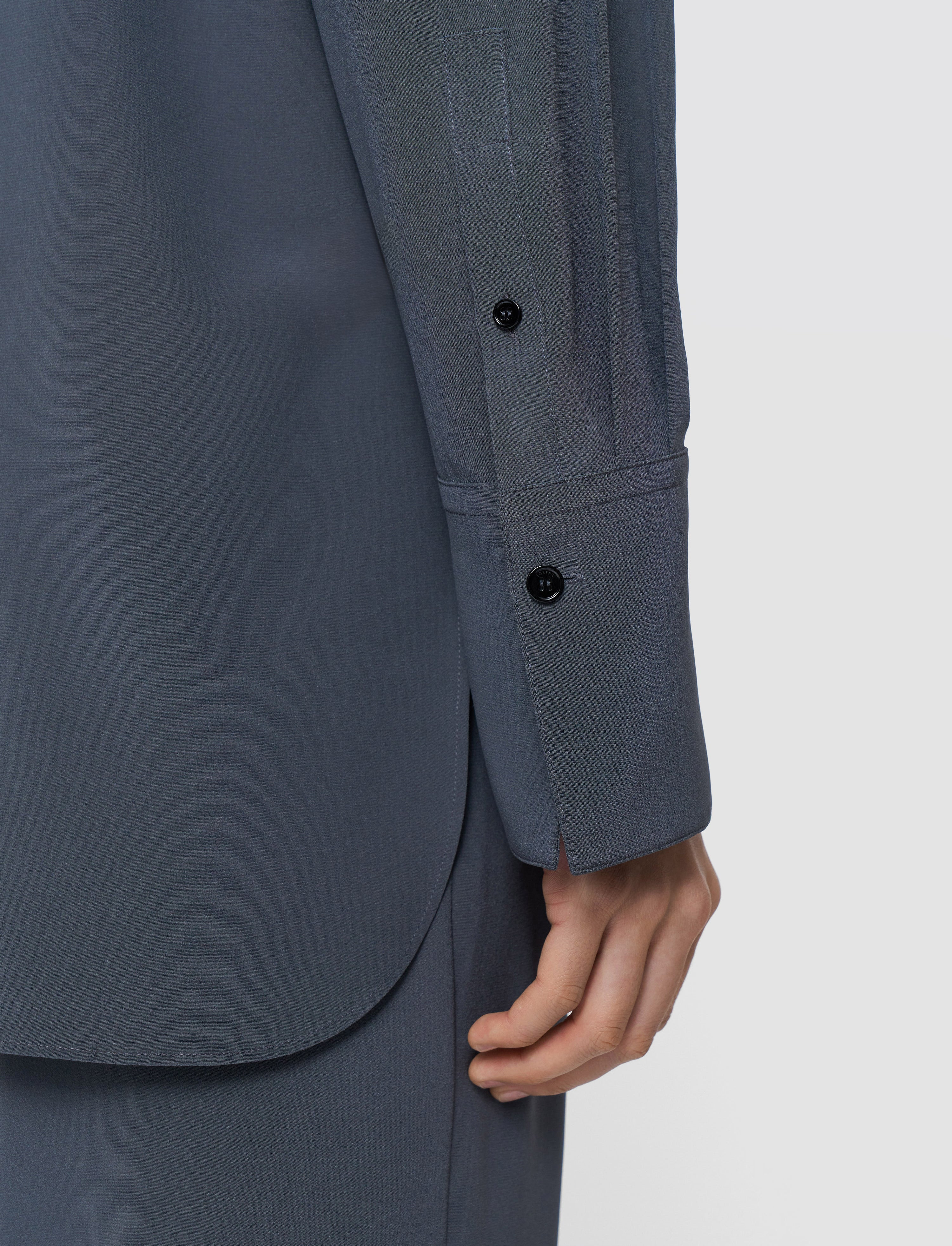 Joe Crepe de Chine Silk Blouse - 5