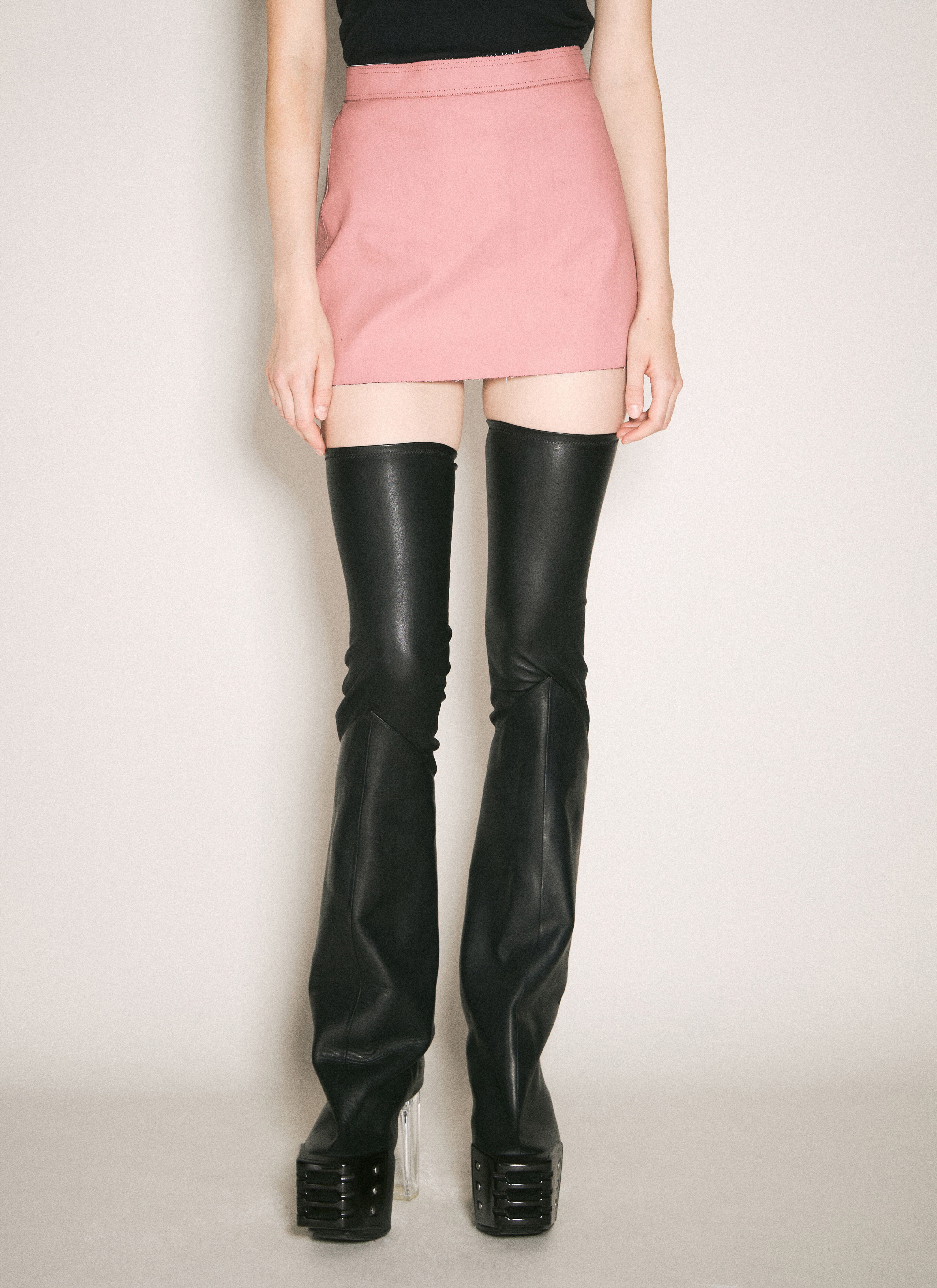 Coated Mini Skirt - 1