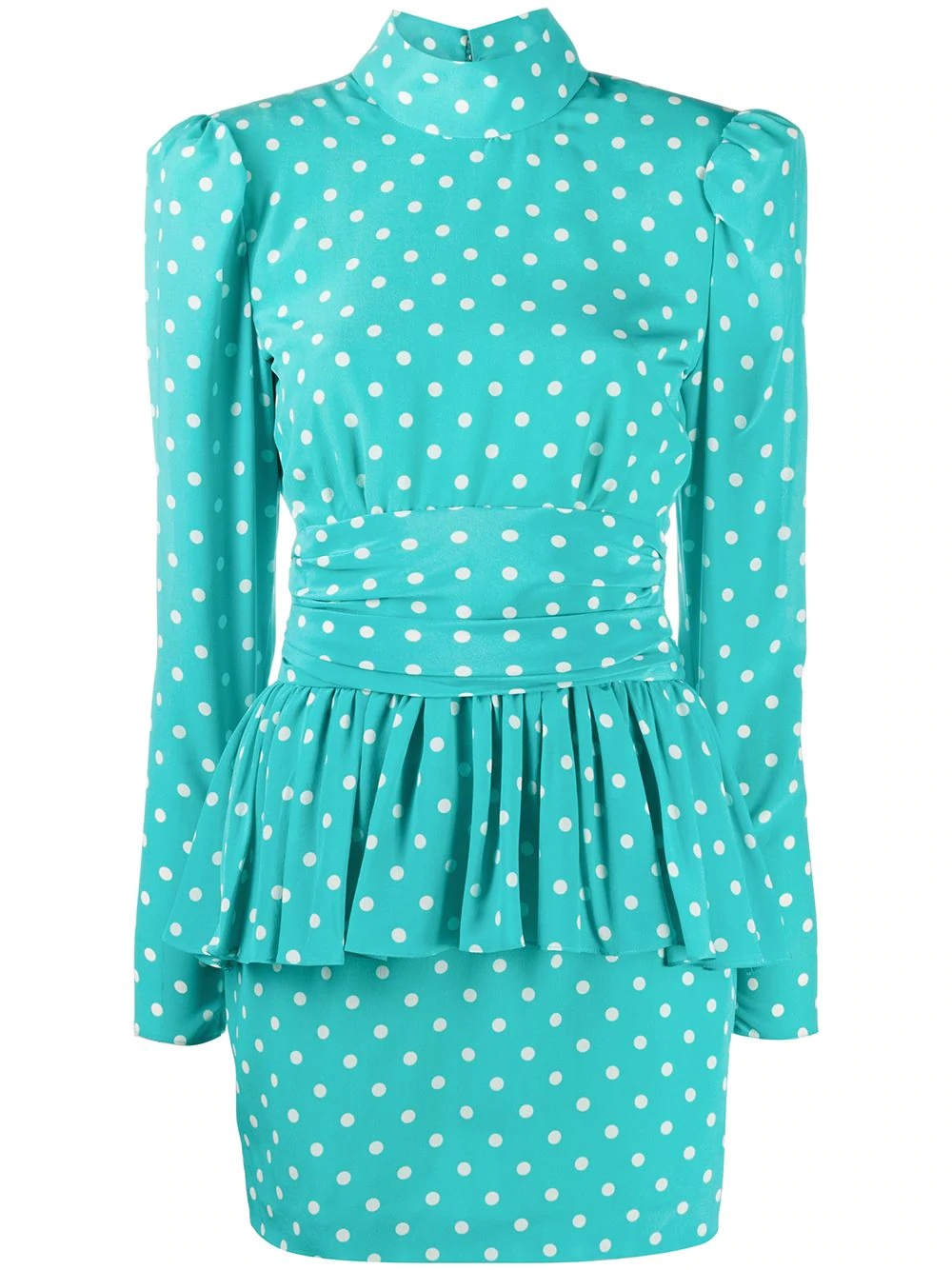 polka-dot print dress - 1