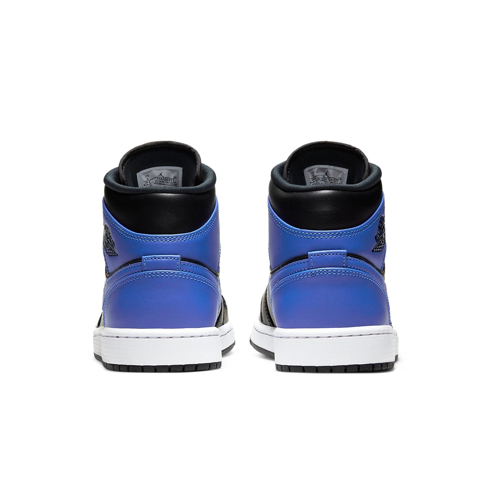 Air Jordan 1 Mid 'Hyper Royal Black' 554724-077 - 5