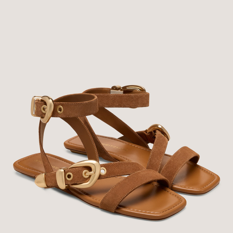 Maven Suede Buckle 플랫 샌들 2