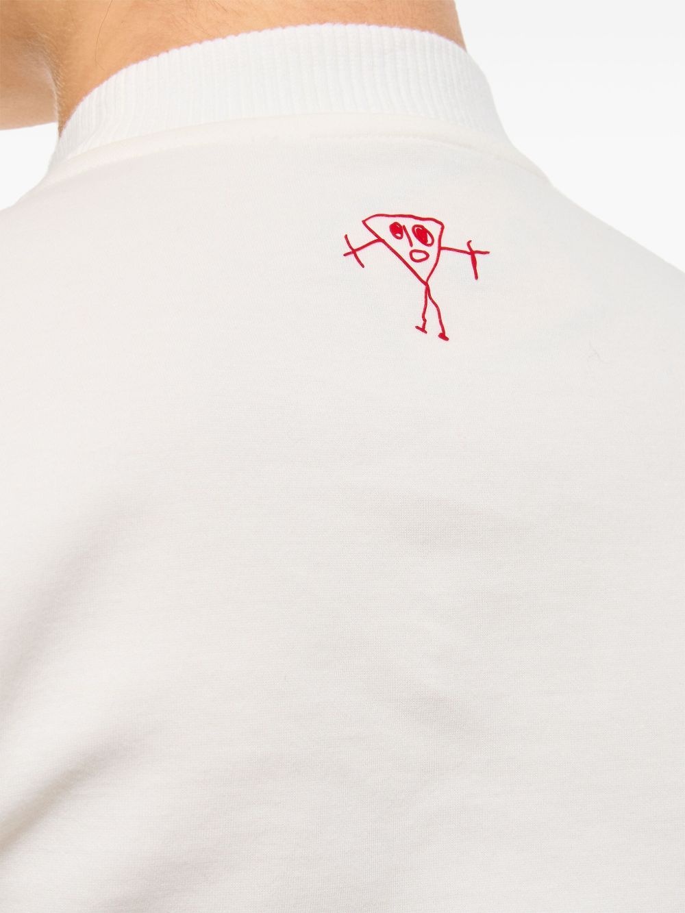 motif-embroidered T-shirt - 4